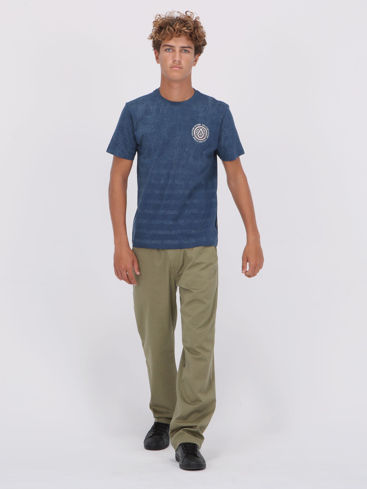 Volcom Fade To Vast Tee - Deep Blue