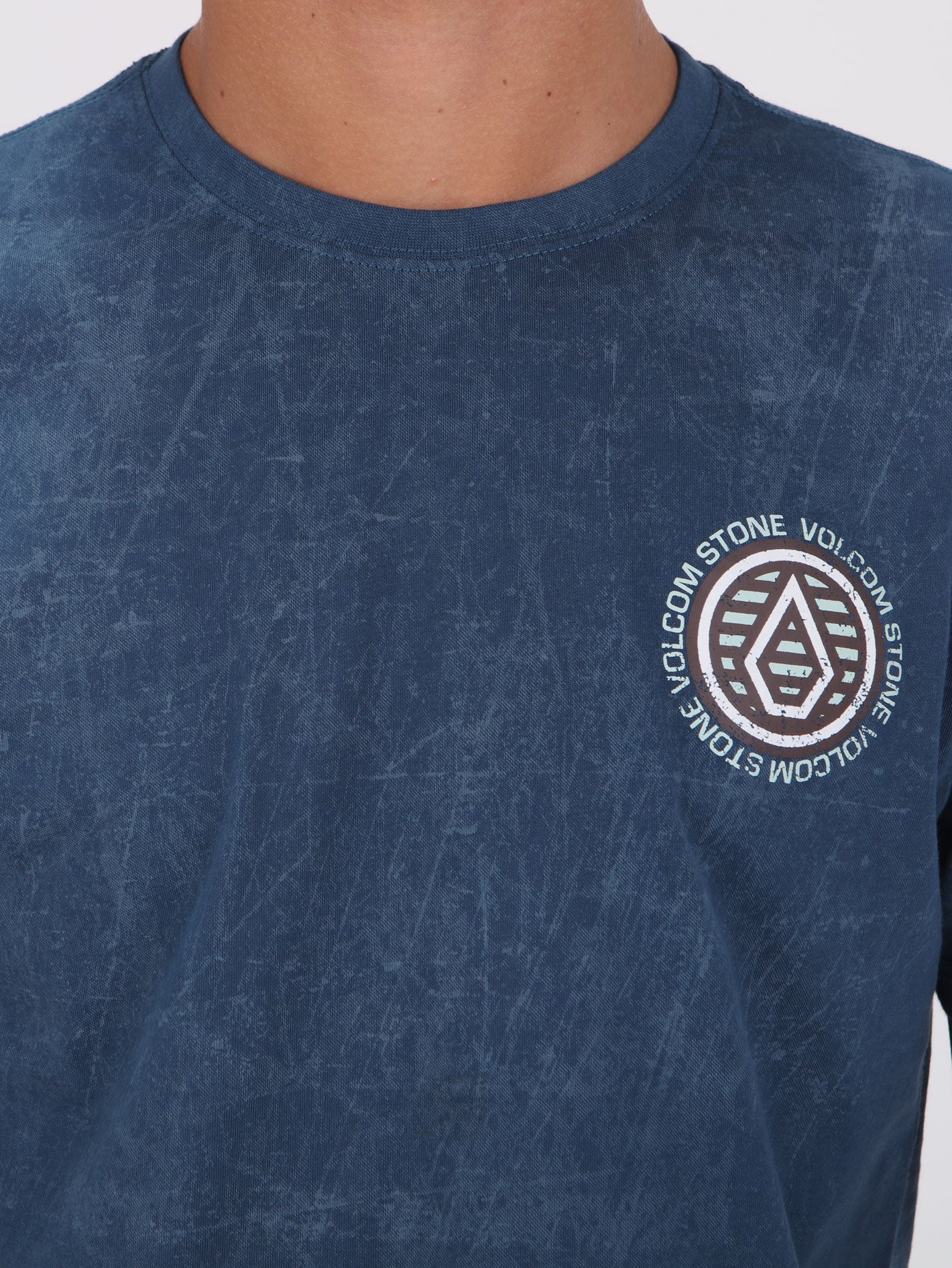 Volcom Fade To Vast Tee - Deep Blue