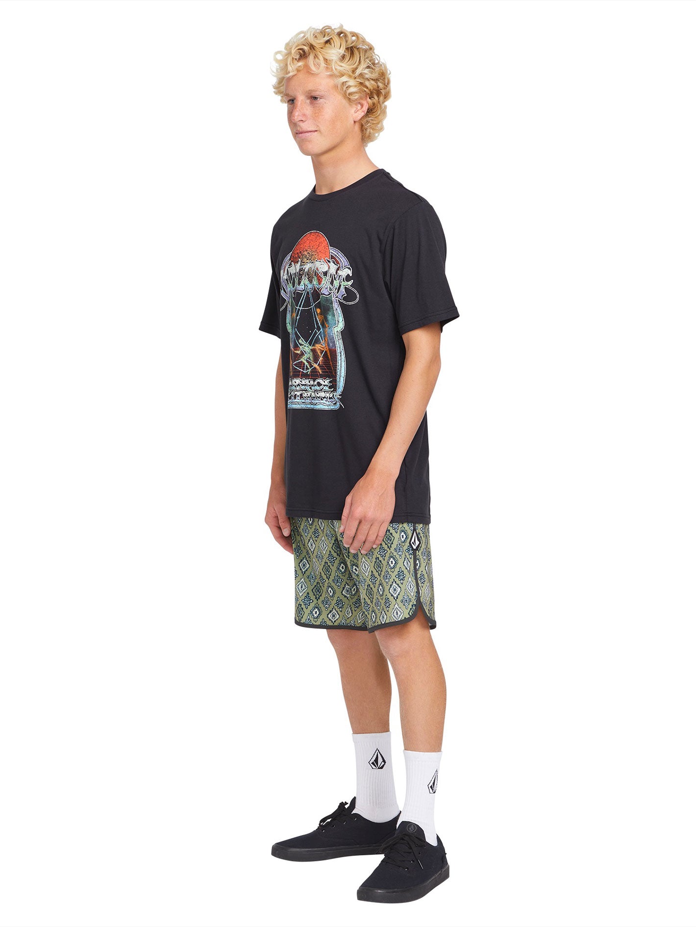 Volcom Mysto Mortal Tee - Washed Black Heather