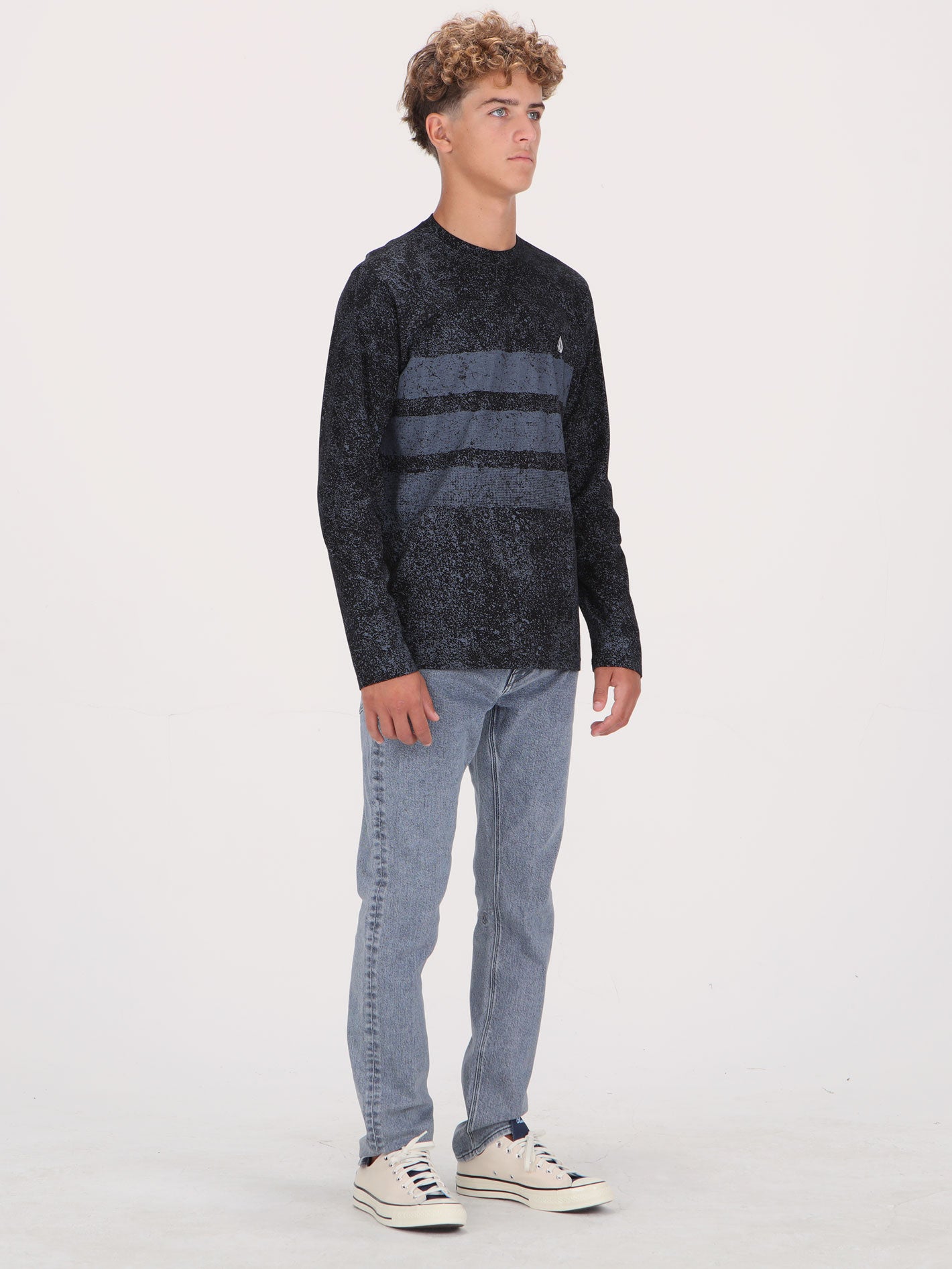 Volcom Finn Long Sleeve Top - Black