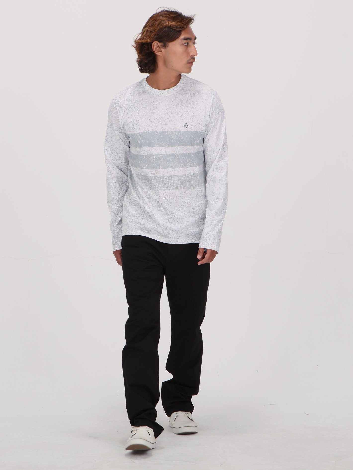 Volcom Finn Long Sleeve Top - White