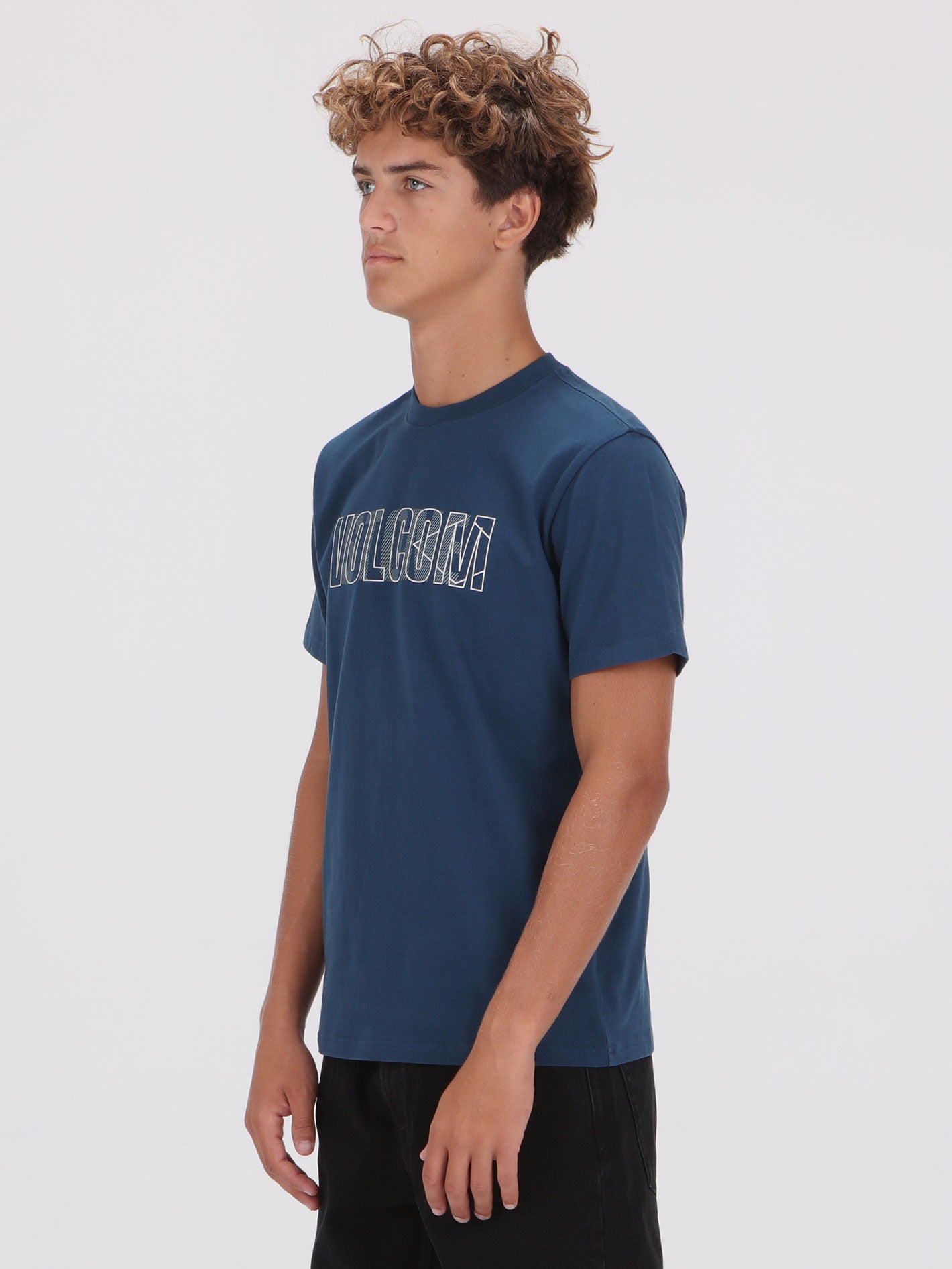 Volcom Hidden Stone Tee - Deep Blue