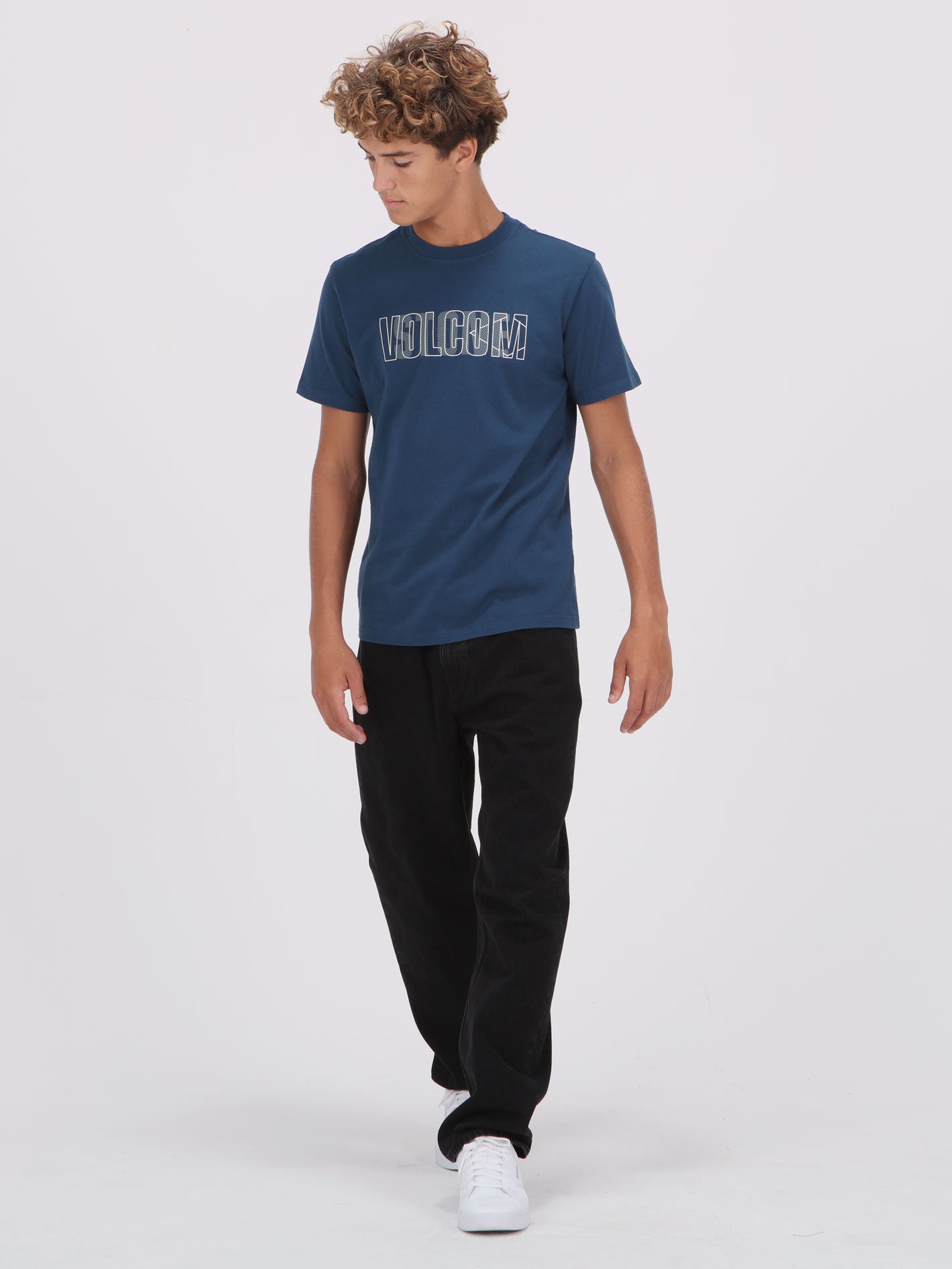 Volcom Hidden Stone Tee - Deep Blue