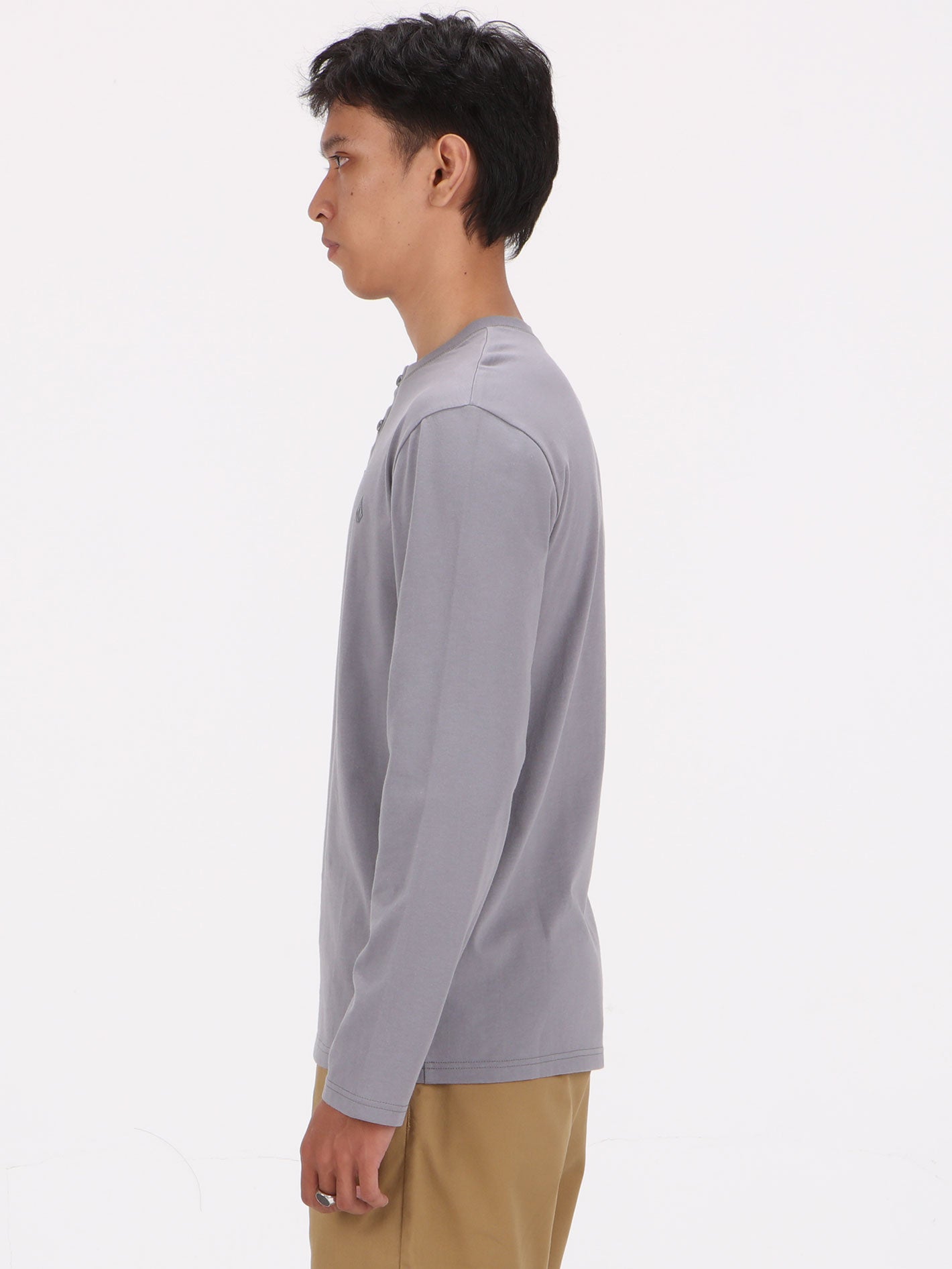 Volcom Moulder Long Sleeve Top - Dark Grey