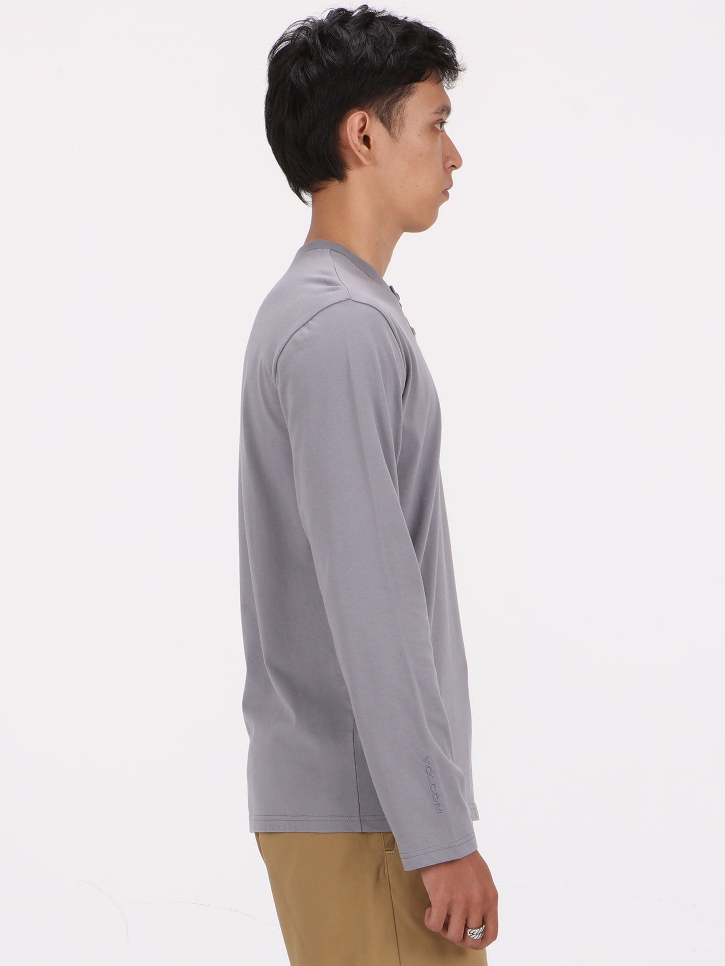 Volcom Moulder Long Sleeve Top - Dark Grey