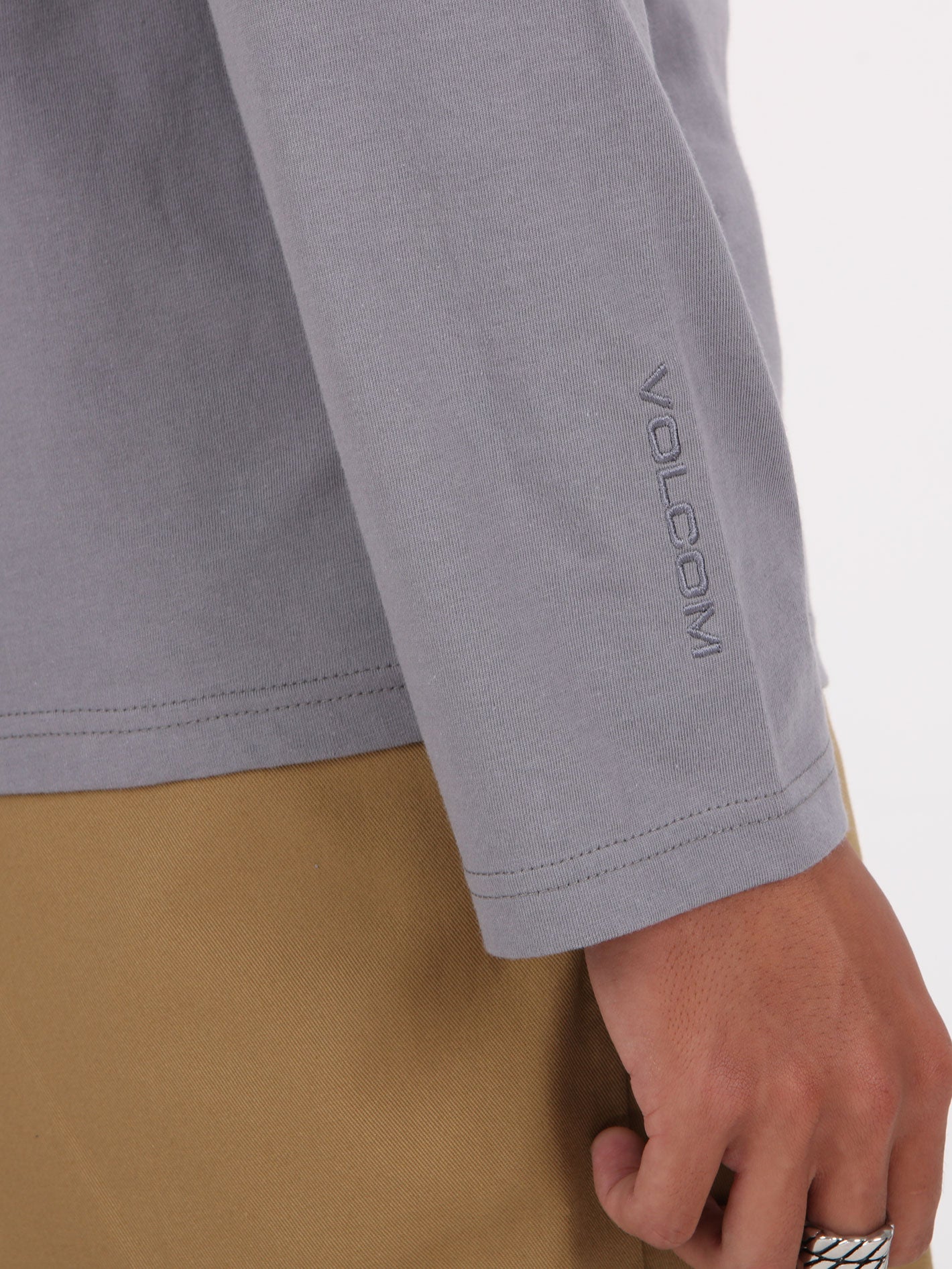 Volcom Moulder Long Sleeve Top - Dark Grey