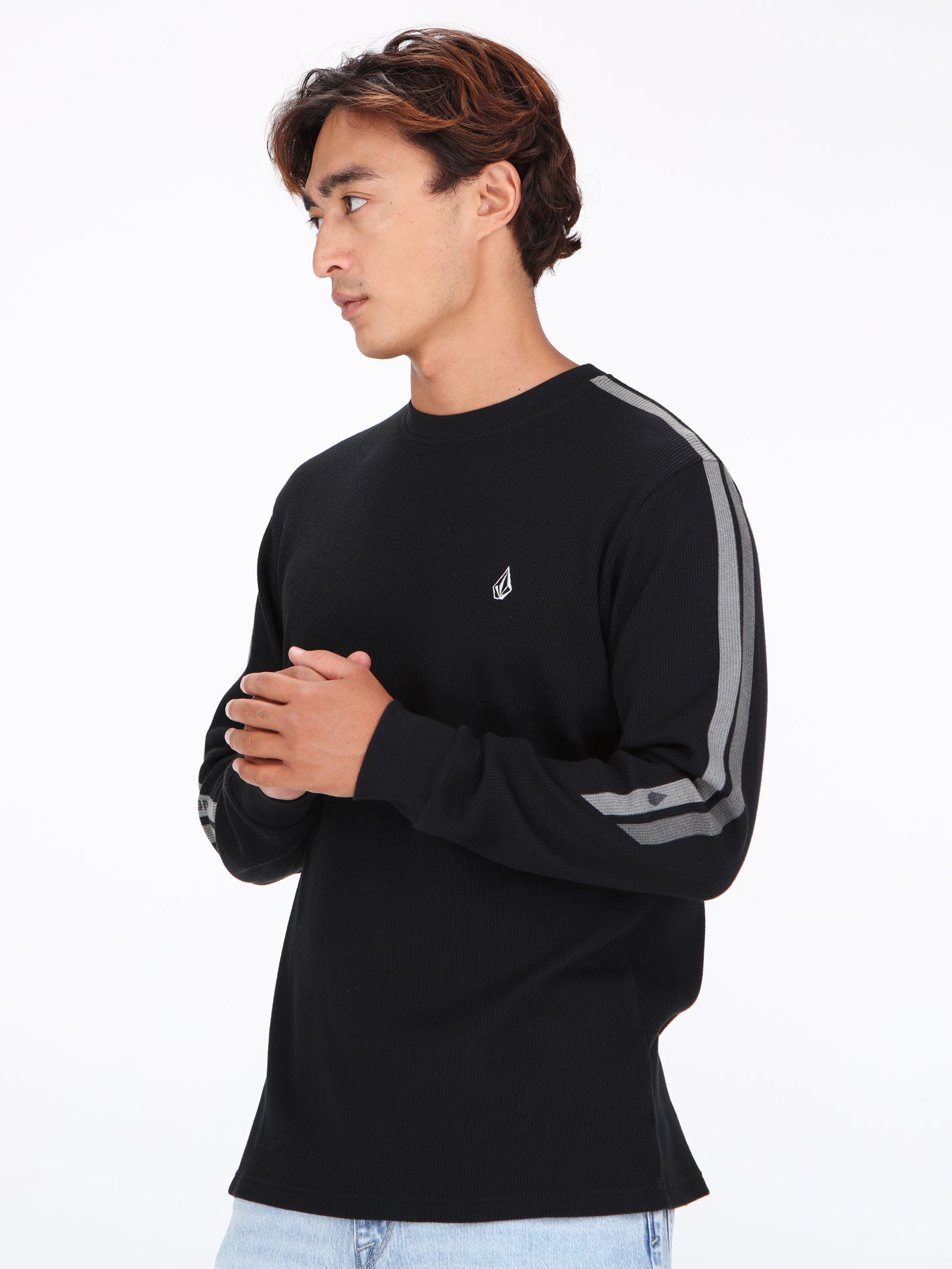 Volcom Russel Thermal Long Sleeve Top - Black
