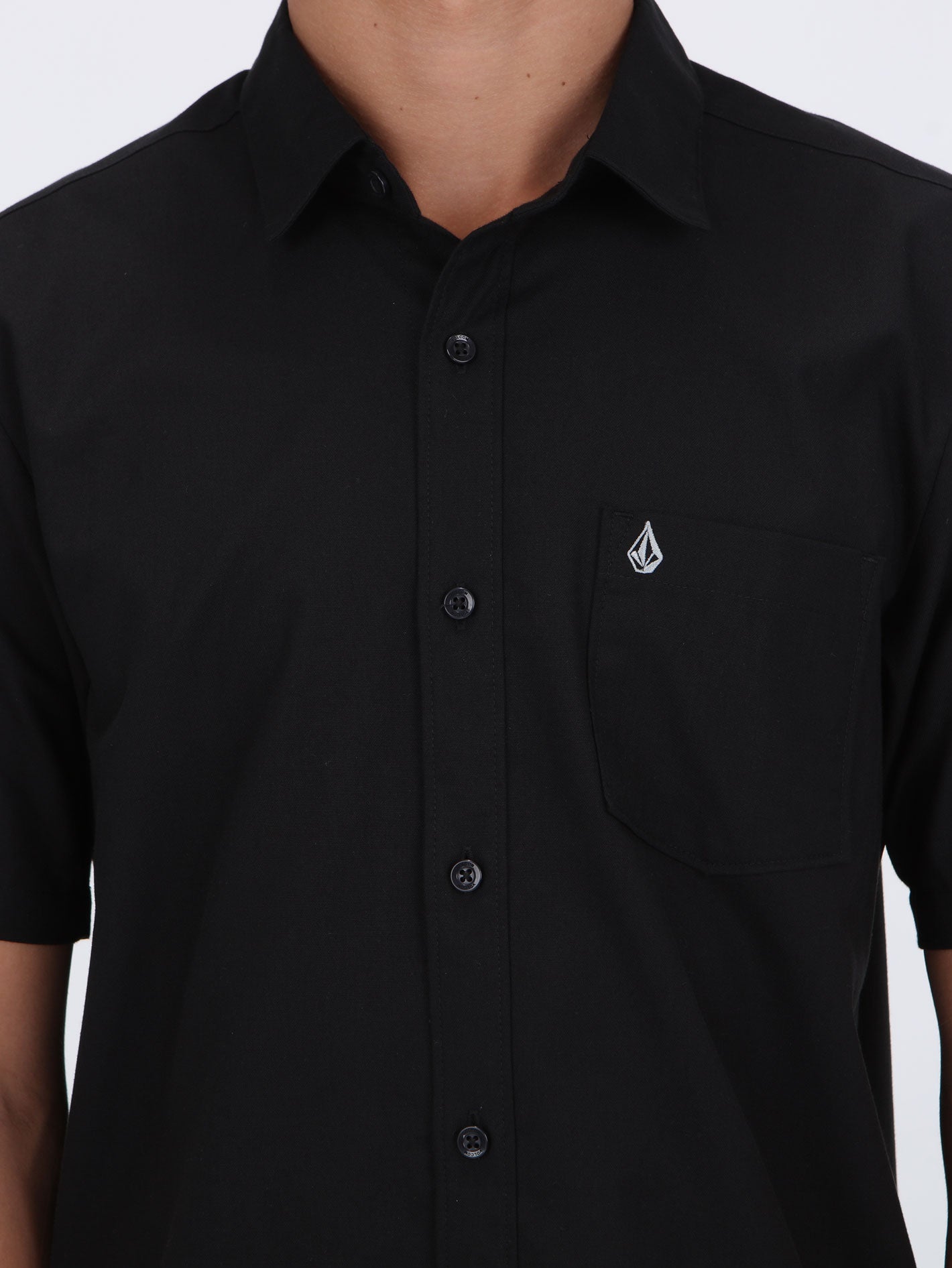 Volcom Beckett Oxford 2 Short Sleeve Shirt - Black