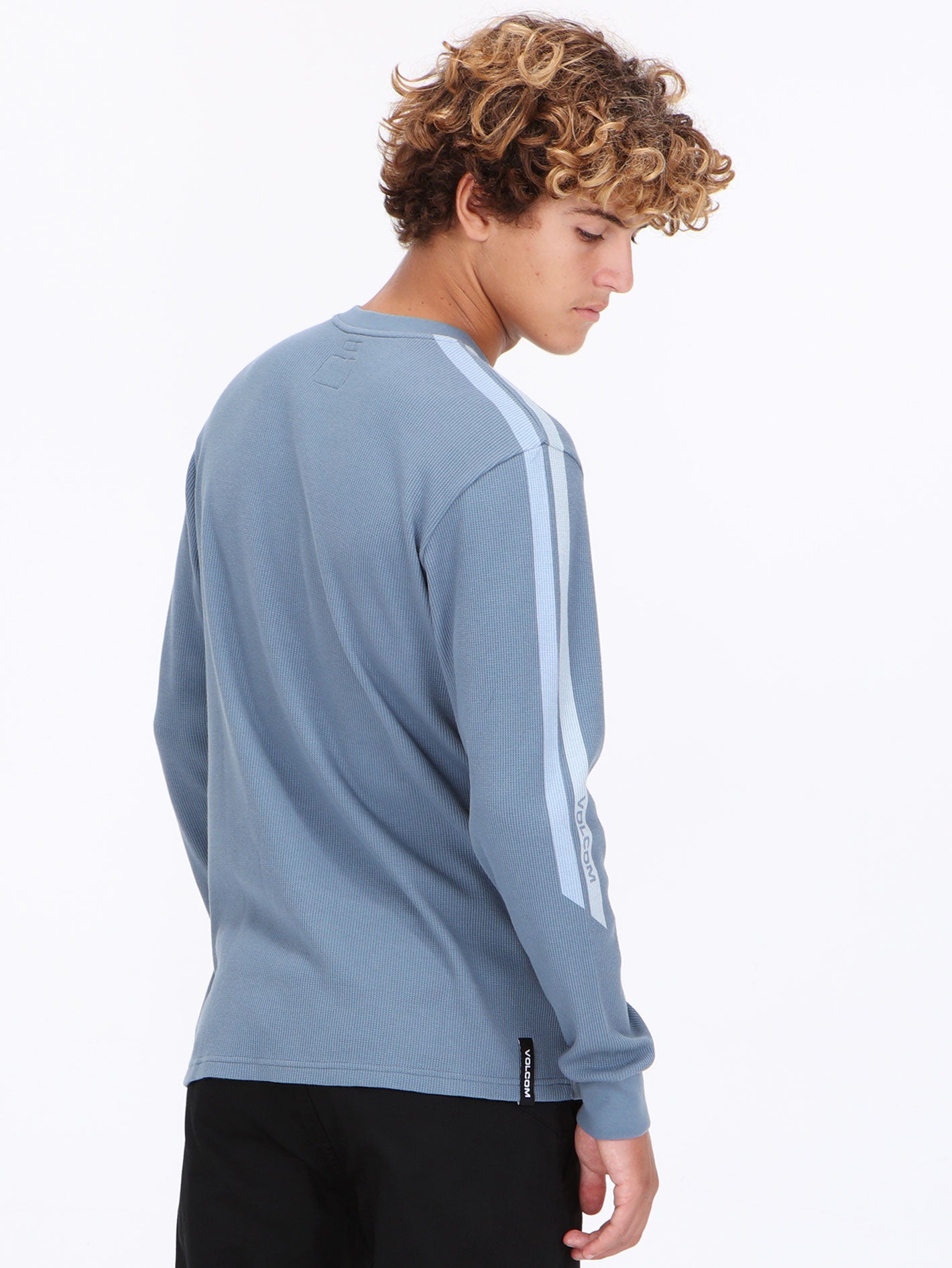 Volcom Russel Thermal Long Sleeve Top - Blue Wash
