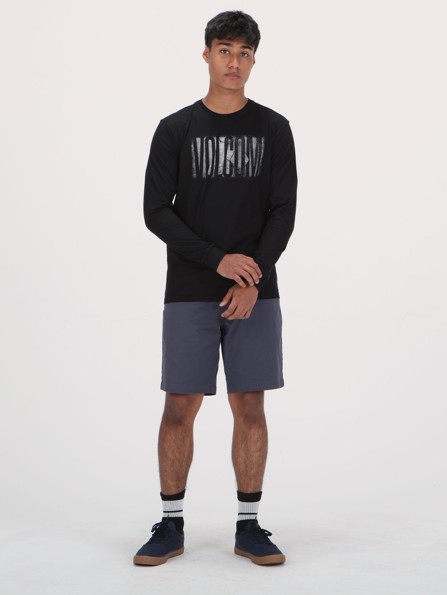 Volcom Mendez Long Sleeve Top - Black