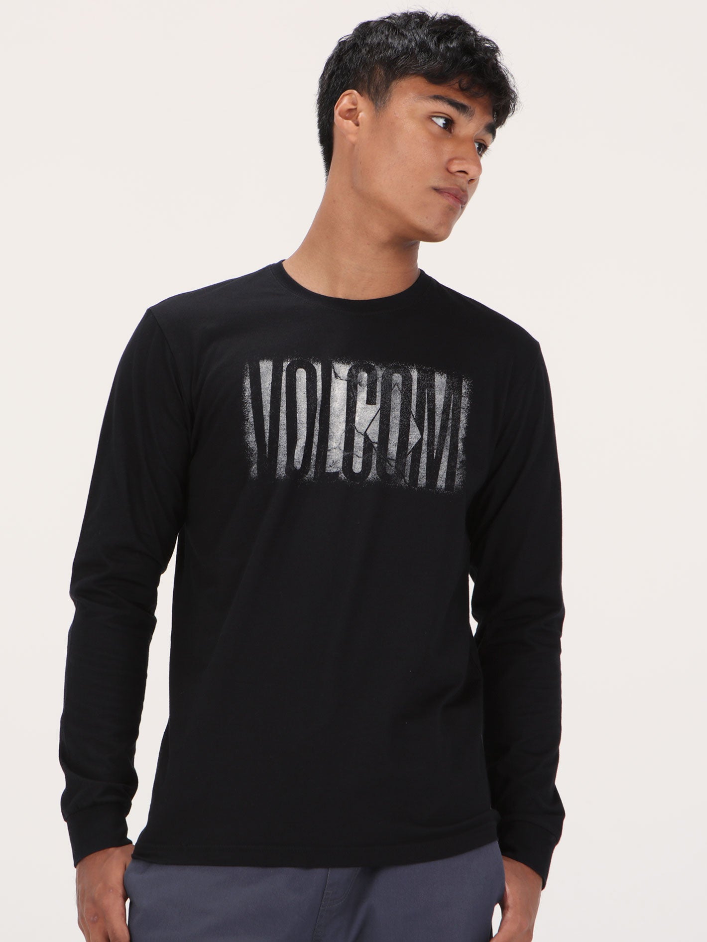 Volcom Mendez Long Sleeve Top - Black