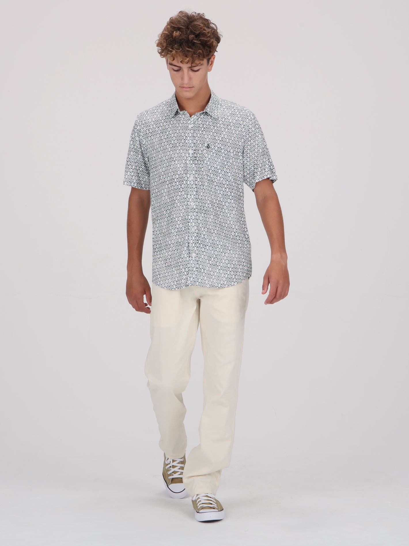 Volcom Strummer Short Sleeve Shirt - White