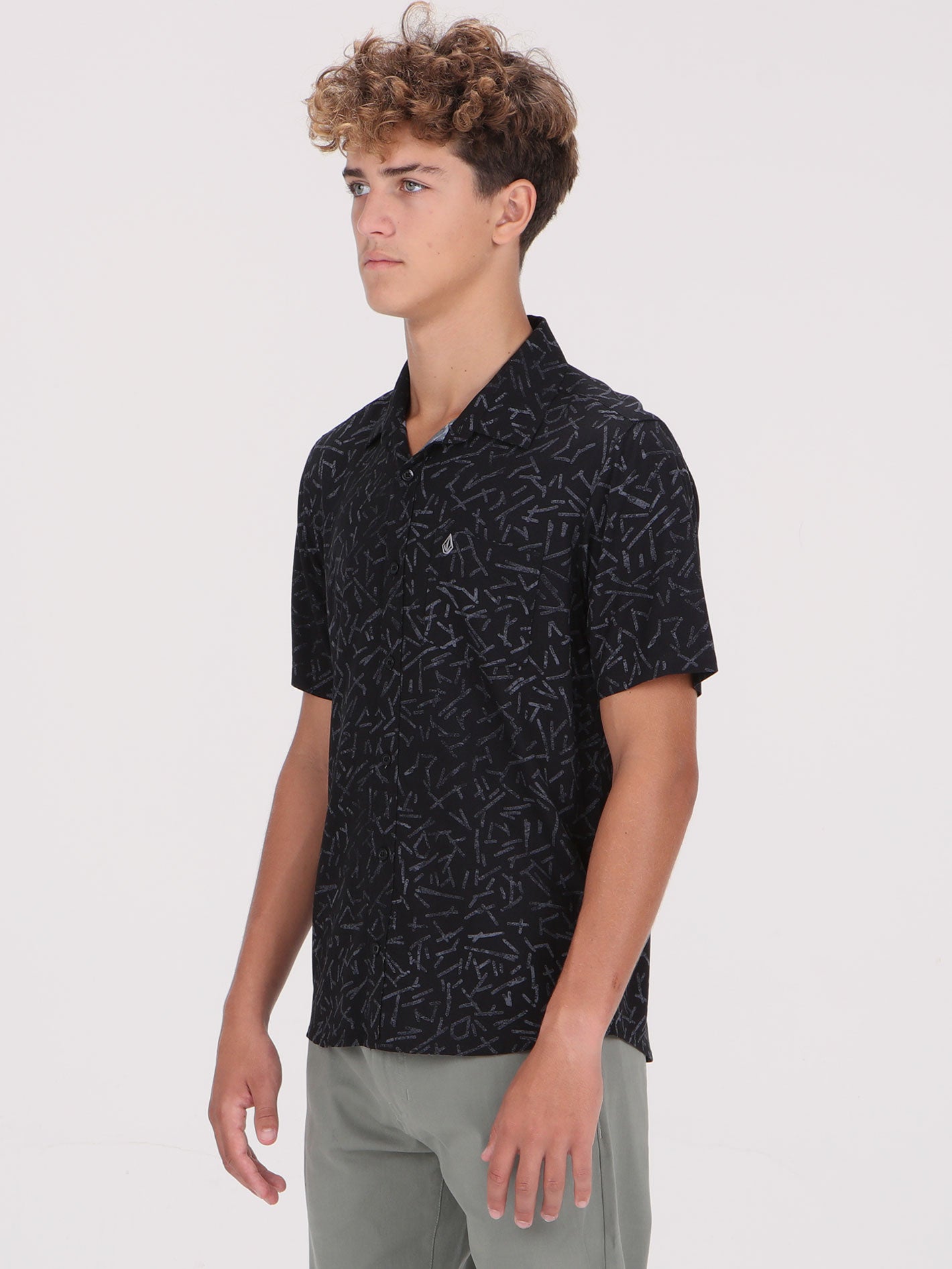 Volcom Gusto Short Sleeve Shirt - Black