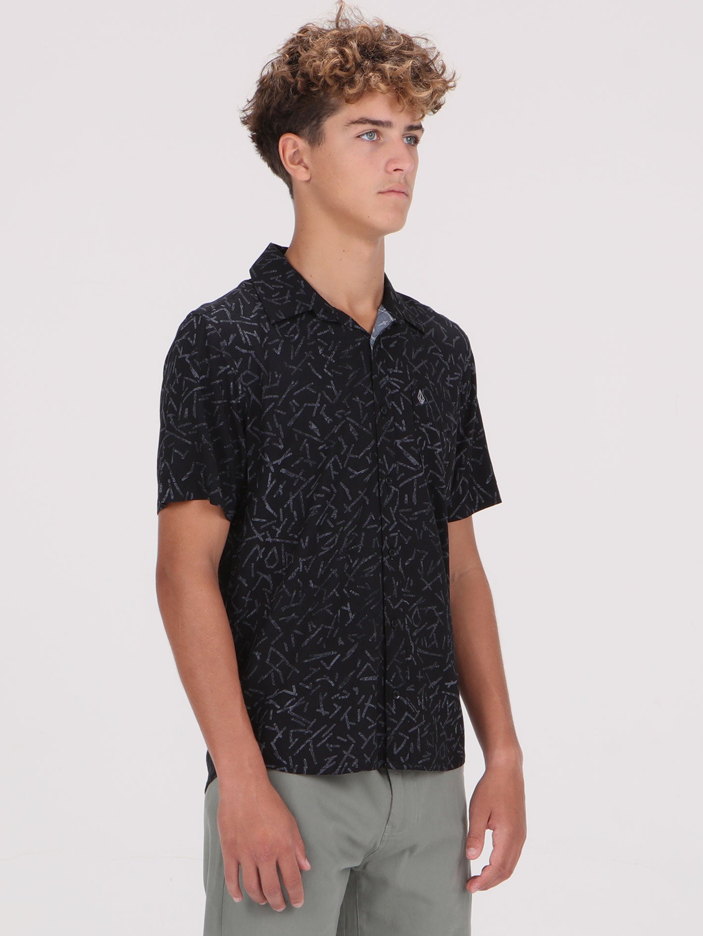 Volcom Gusto Short Sleeve Shirt - Black