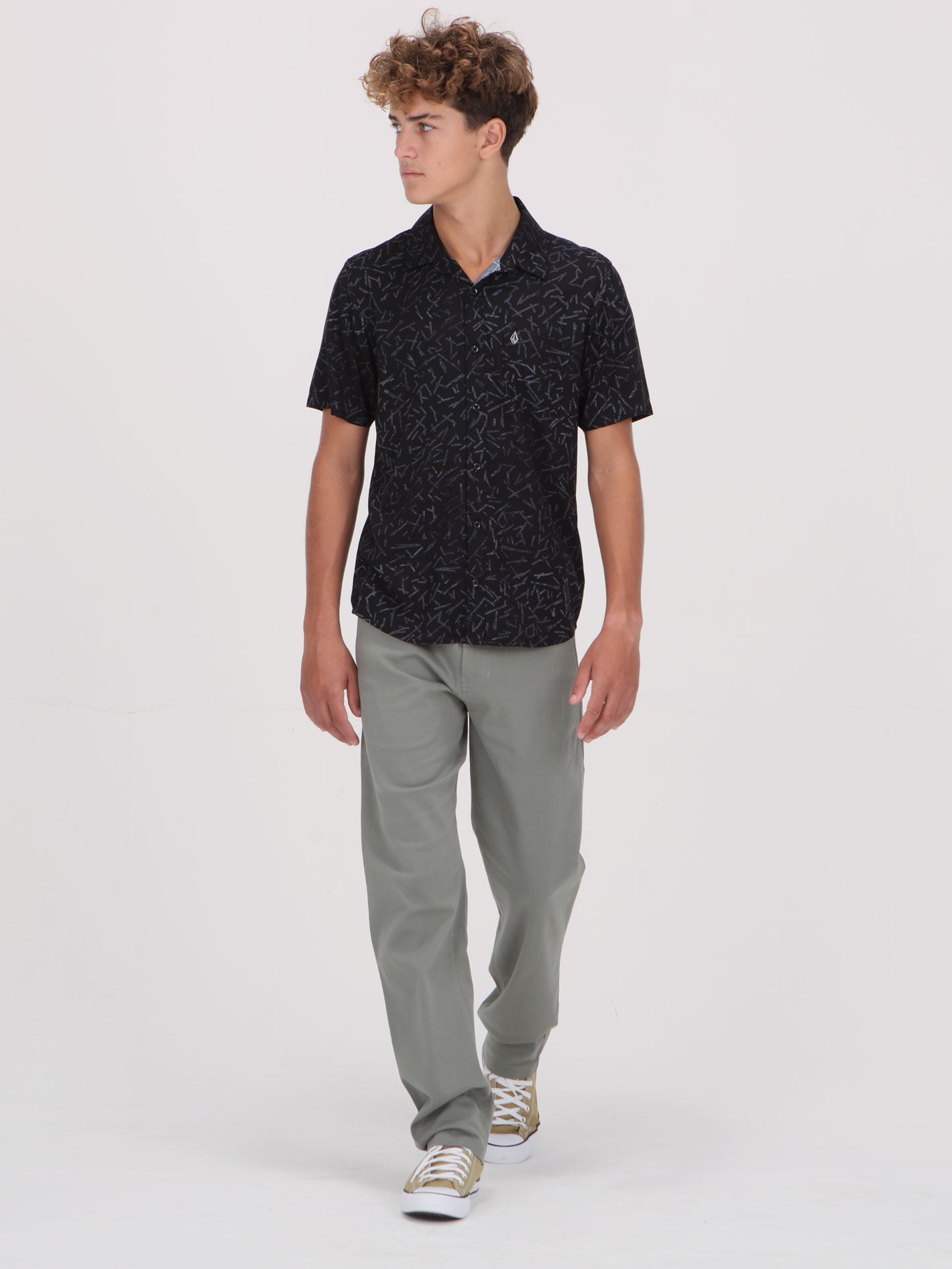 Volcom Gusto Short Sleeve Shirt - Black