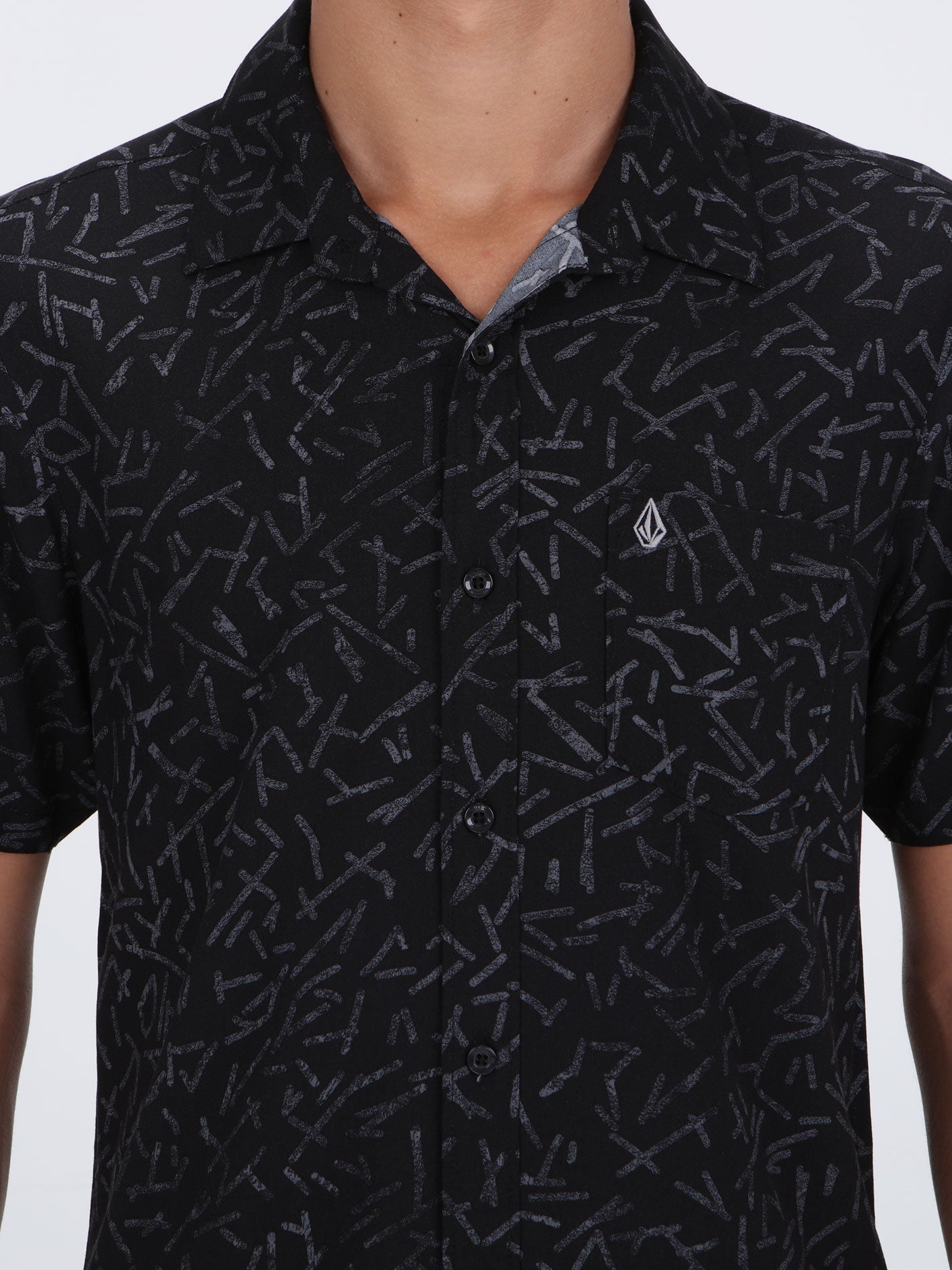 Volcom Gusto Short Sleeve Shirt - Black