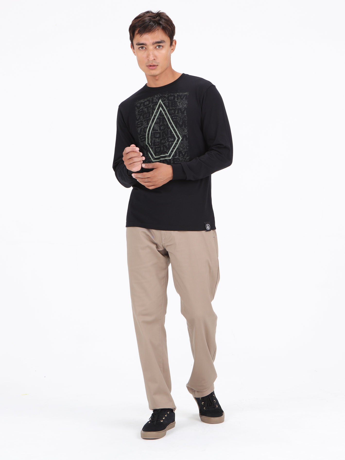 Volcom Joy Riders Long Sleeve Top - Black