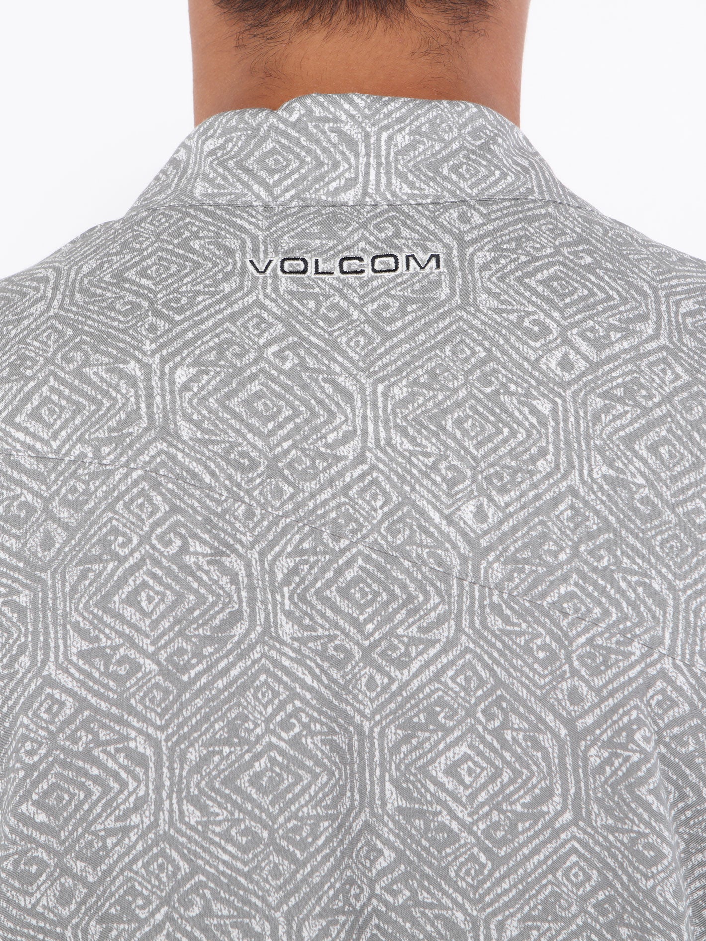 Volcom Throwin Down Short Sleeve Shirt - White Print