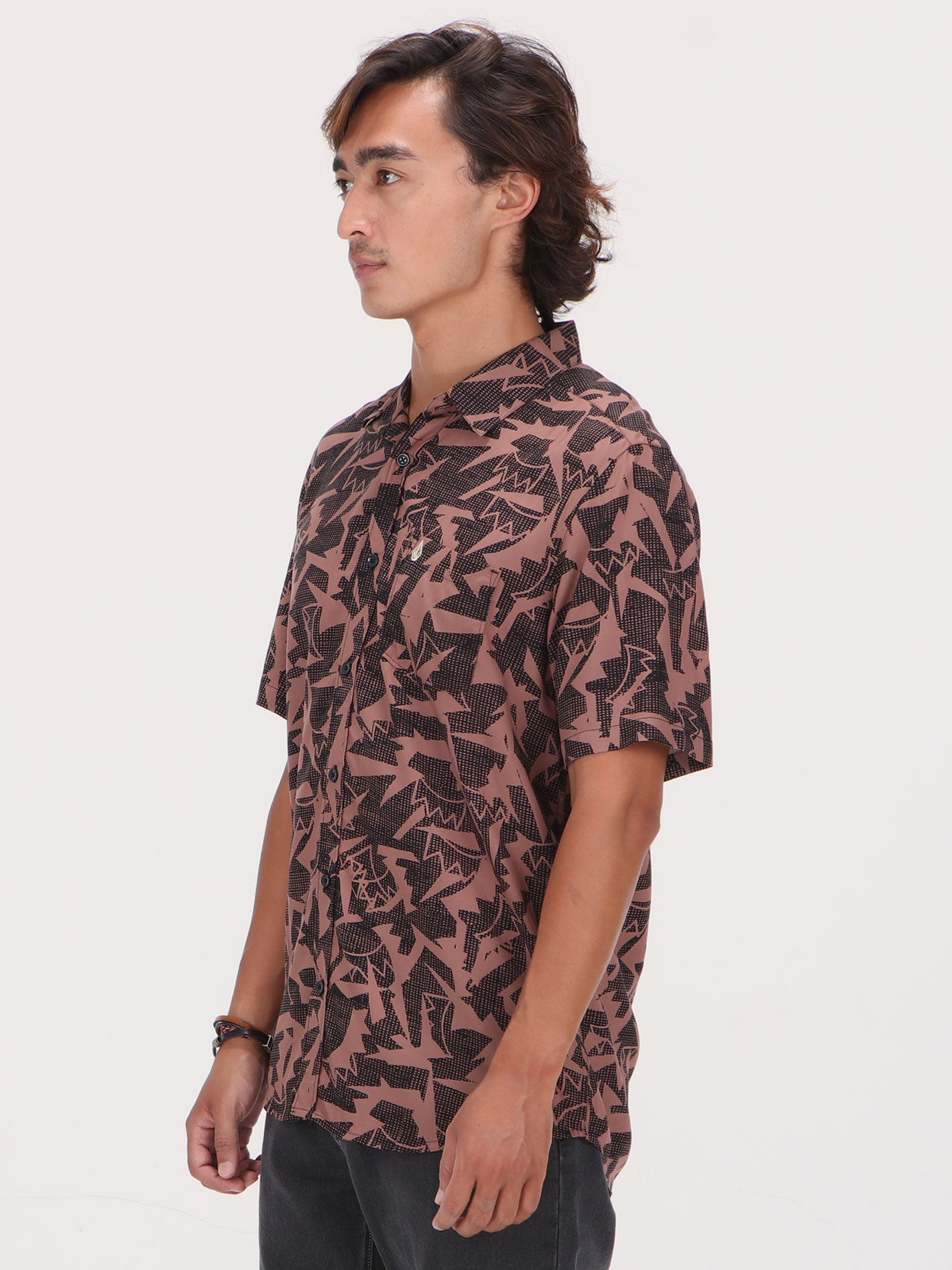 Volcom Sharkbites Short Sleeve Shirt - Nutmeg