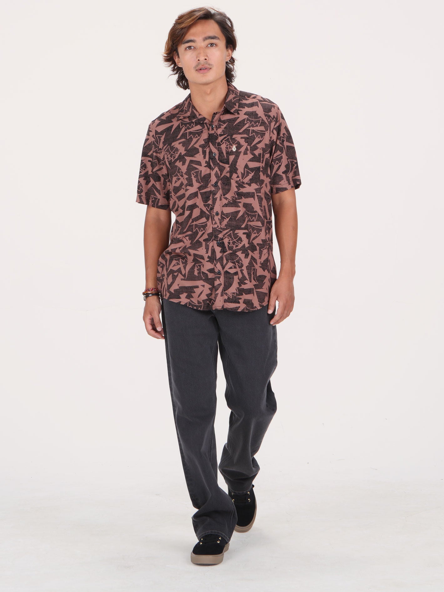 Volcom Sharkbites Short Sleeve Shirt - Nutmeg