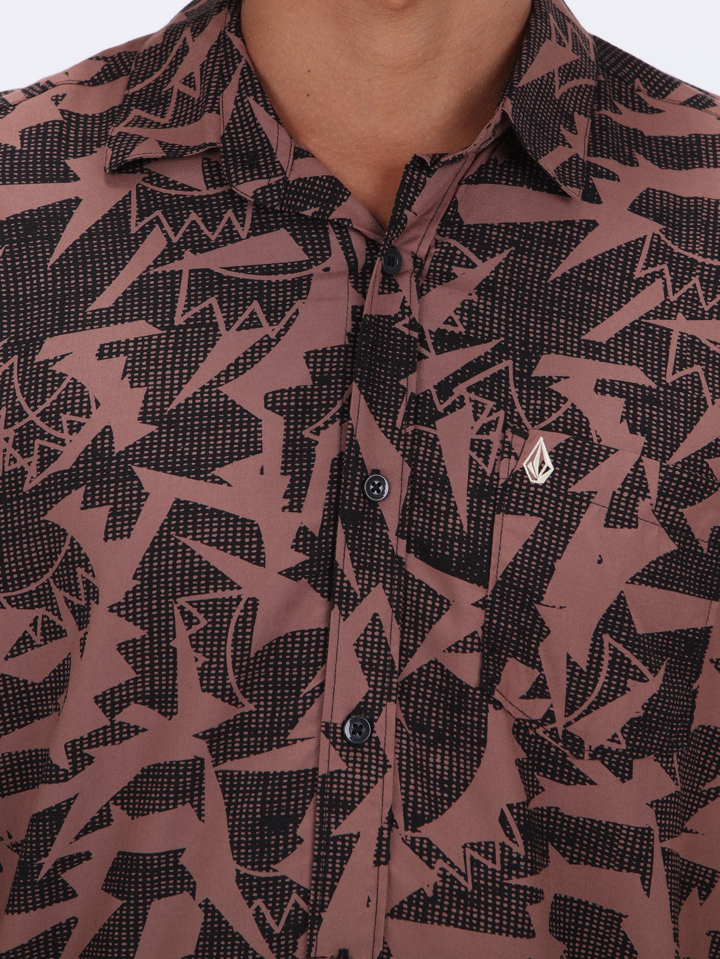 Volcom Sharkbites Short Sleeve Shirt - Nutmeg