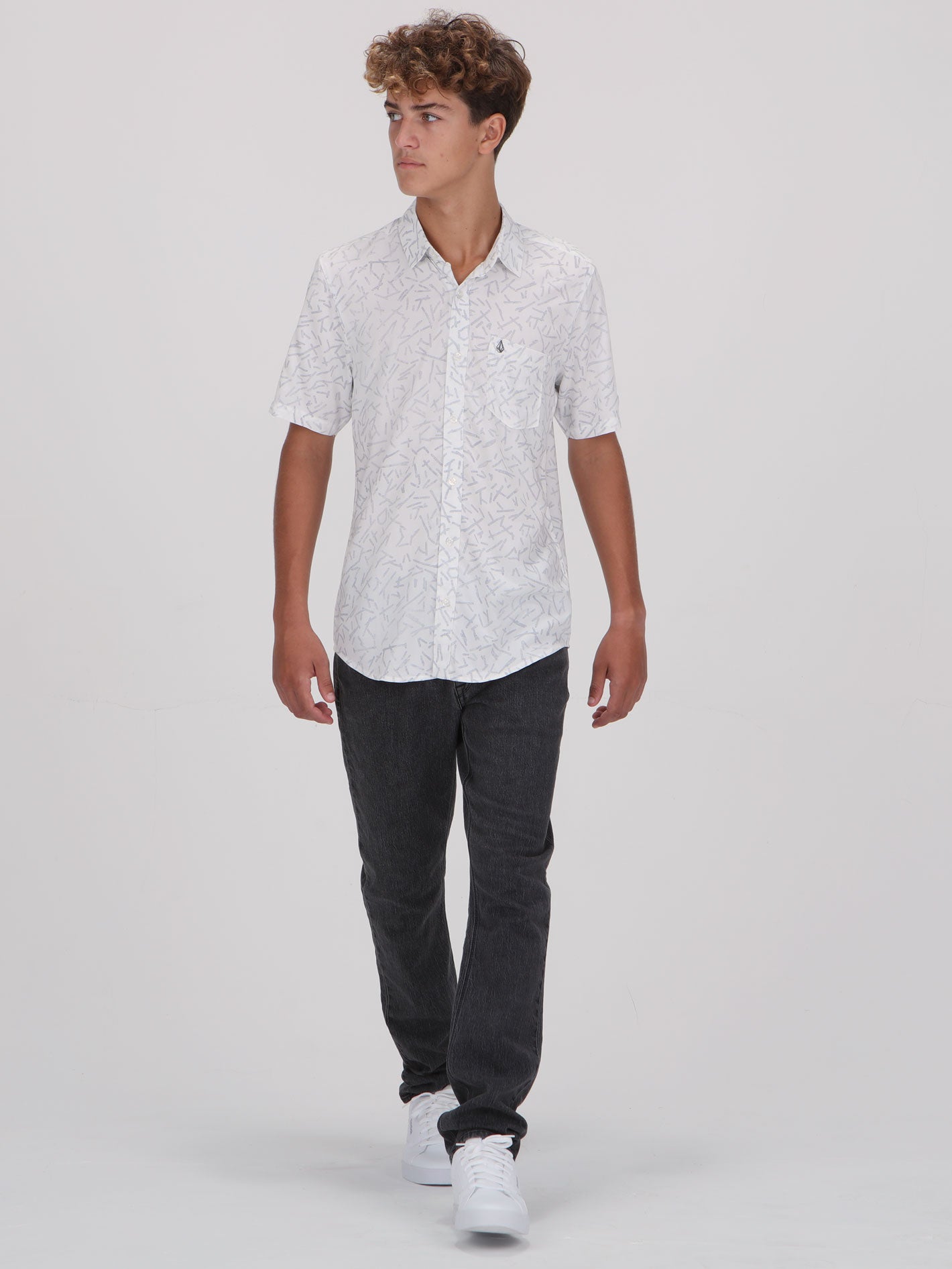 Volcom Gusto Short Sleeve Shirt - White