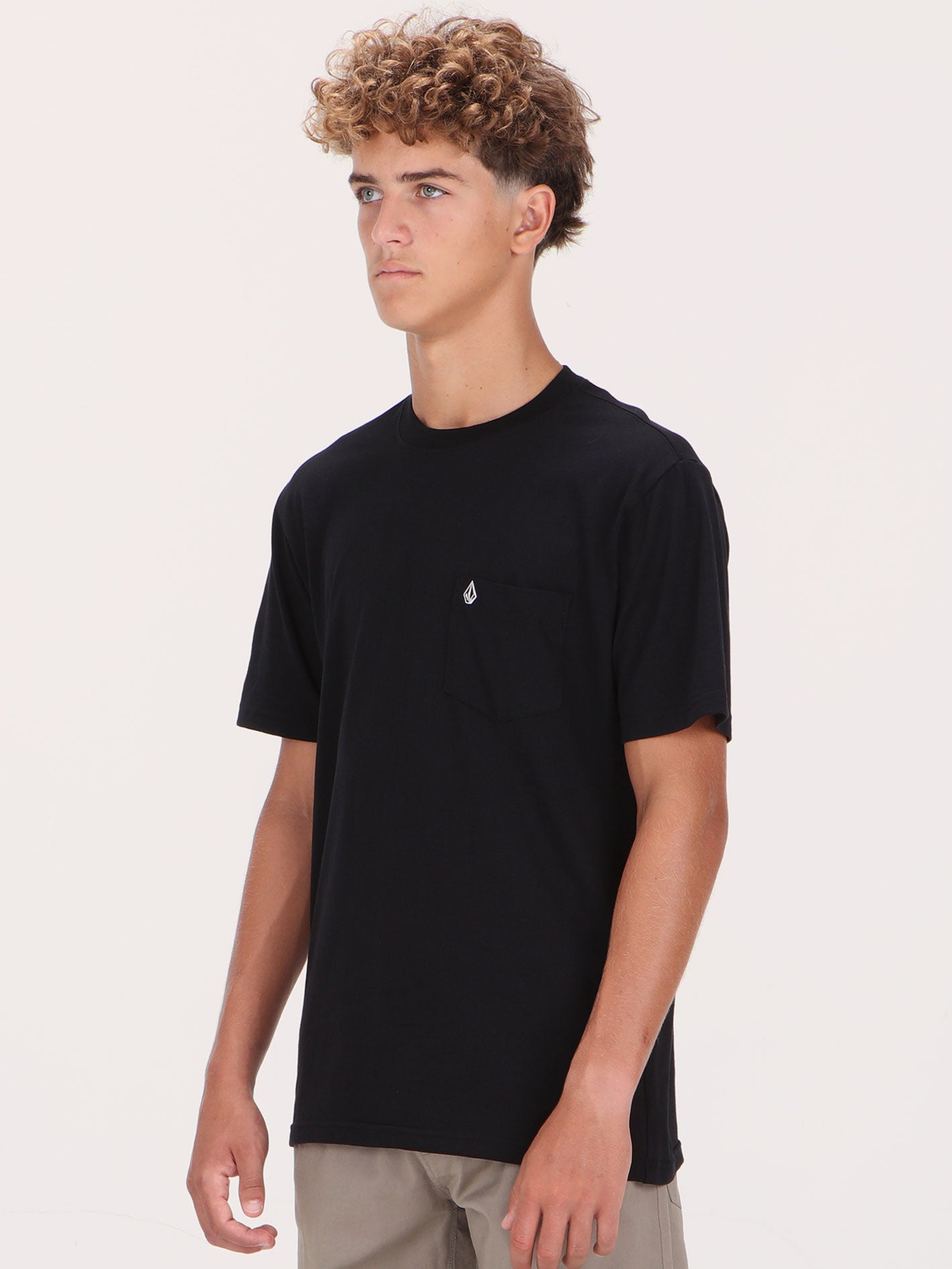 Volcom Solid Pocket Tee - Black