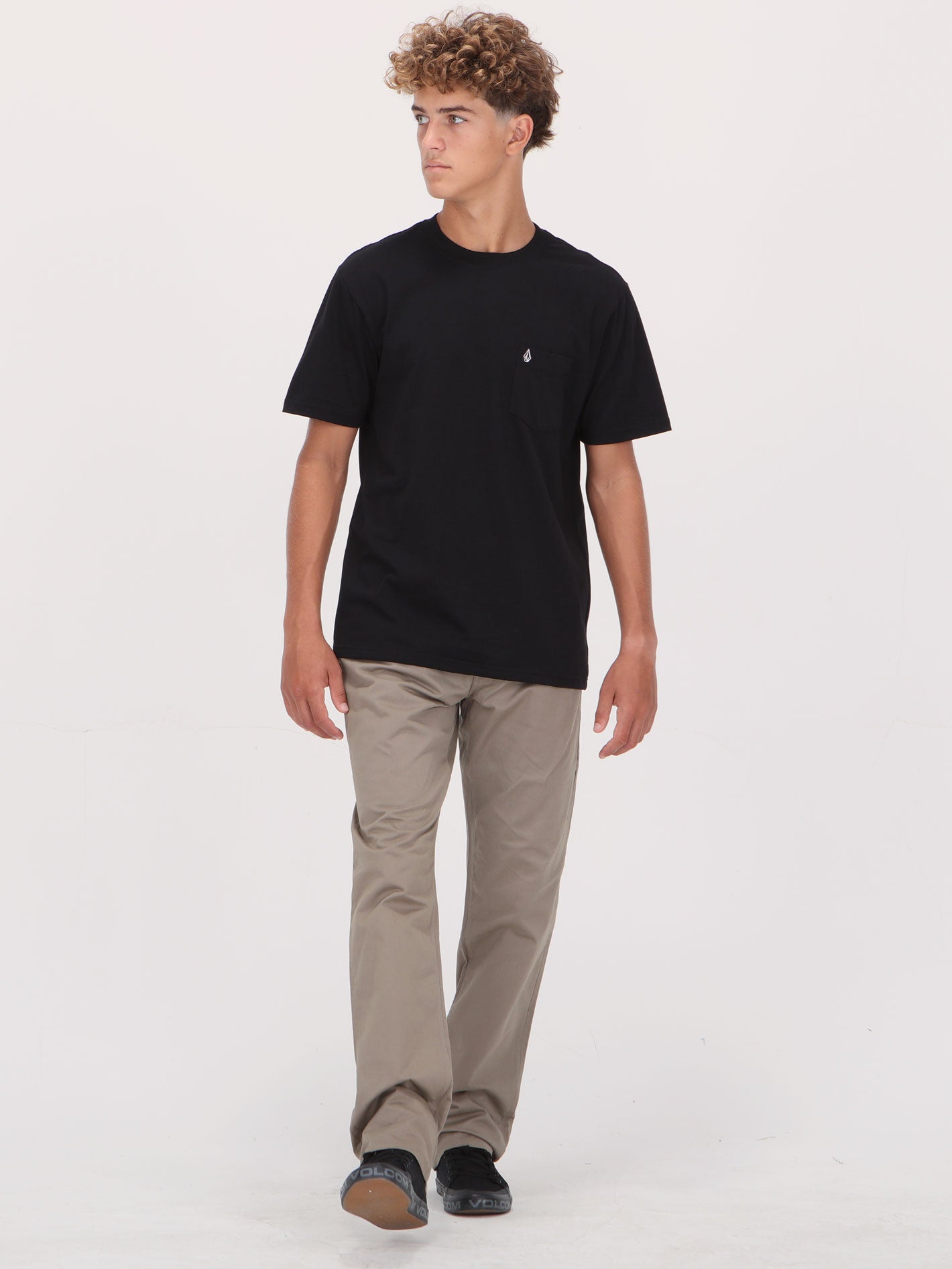 Volcom Solid Pocket Tee - Black