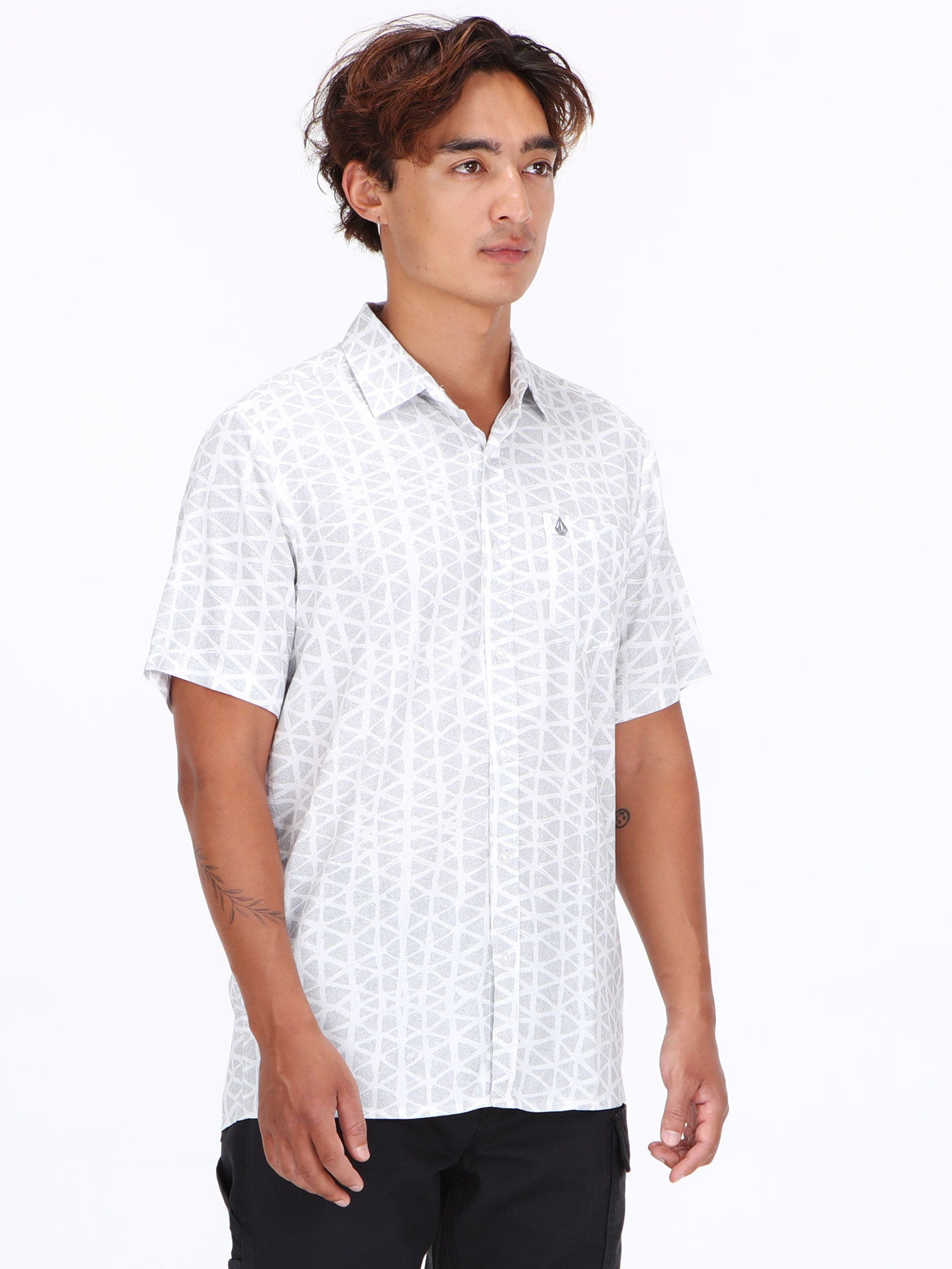 Volcom Gibb Short Sleeve Shirt - White