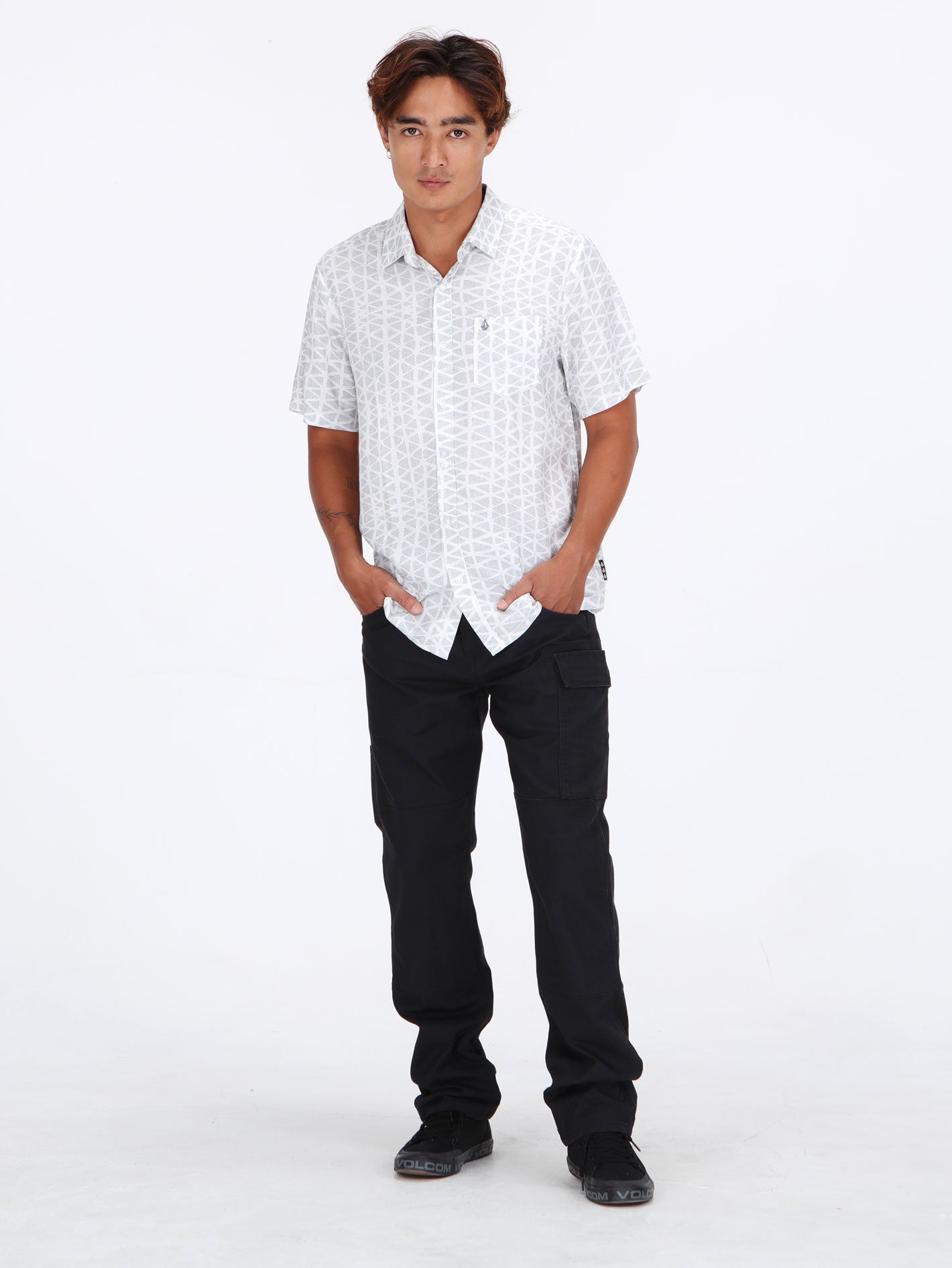 Volcom Gibb Short Sleeve Shirt - White