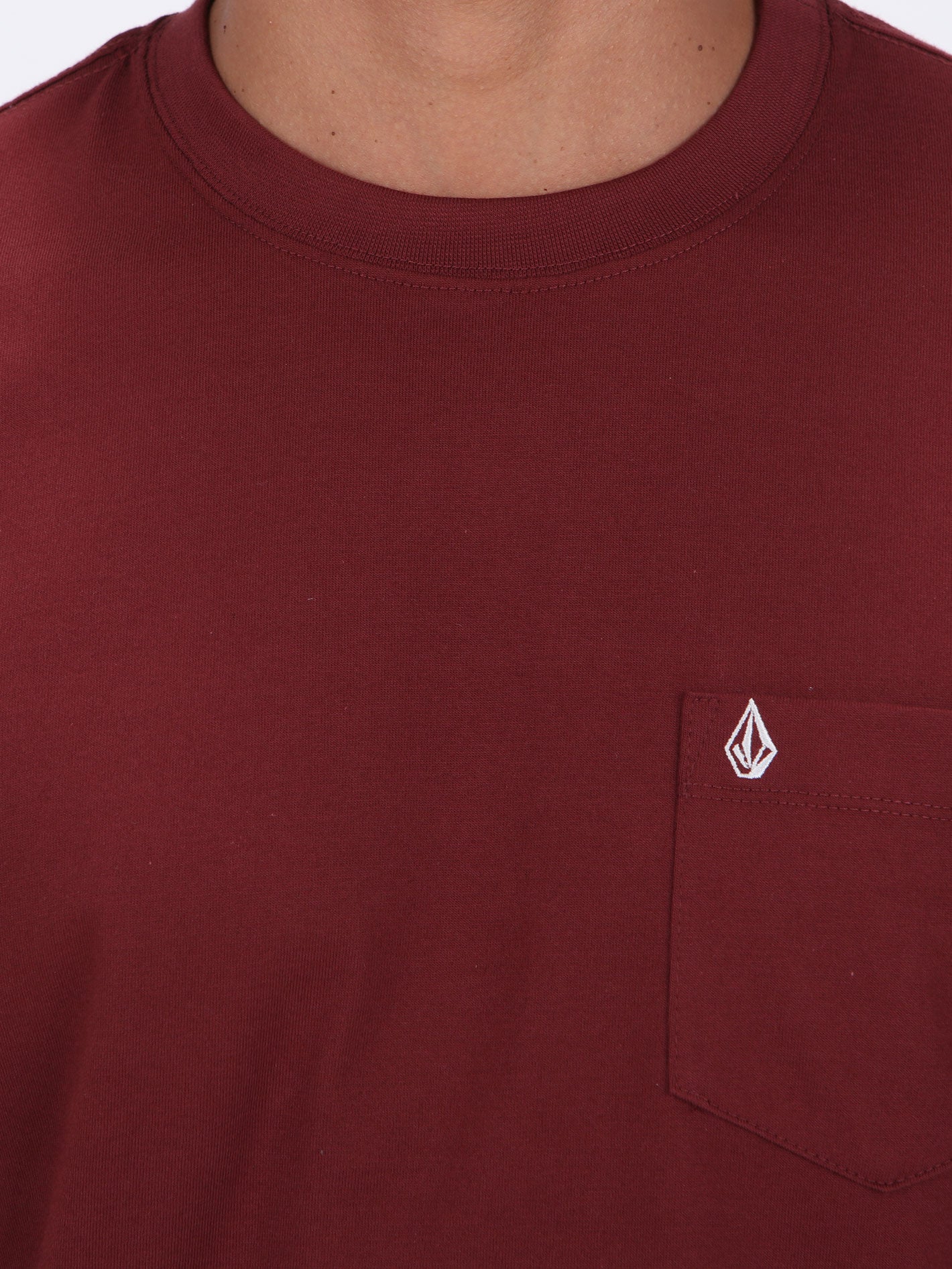 Volcom Solid Pocket Tee - Merlot