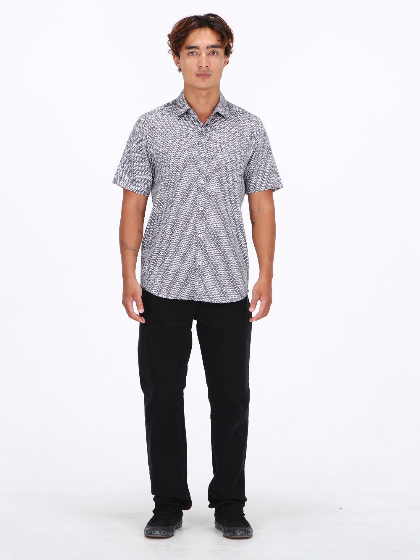Volcom Souza Short Sleeve Shirt - Cosmic Blue