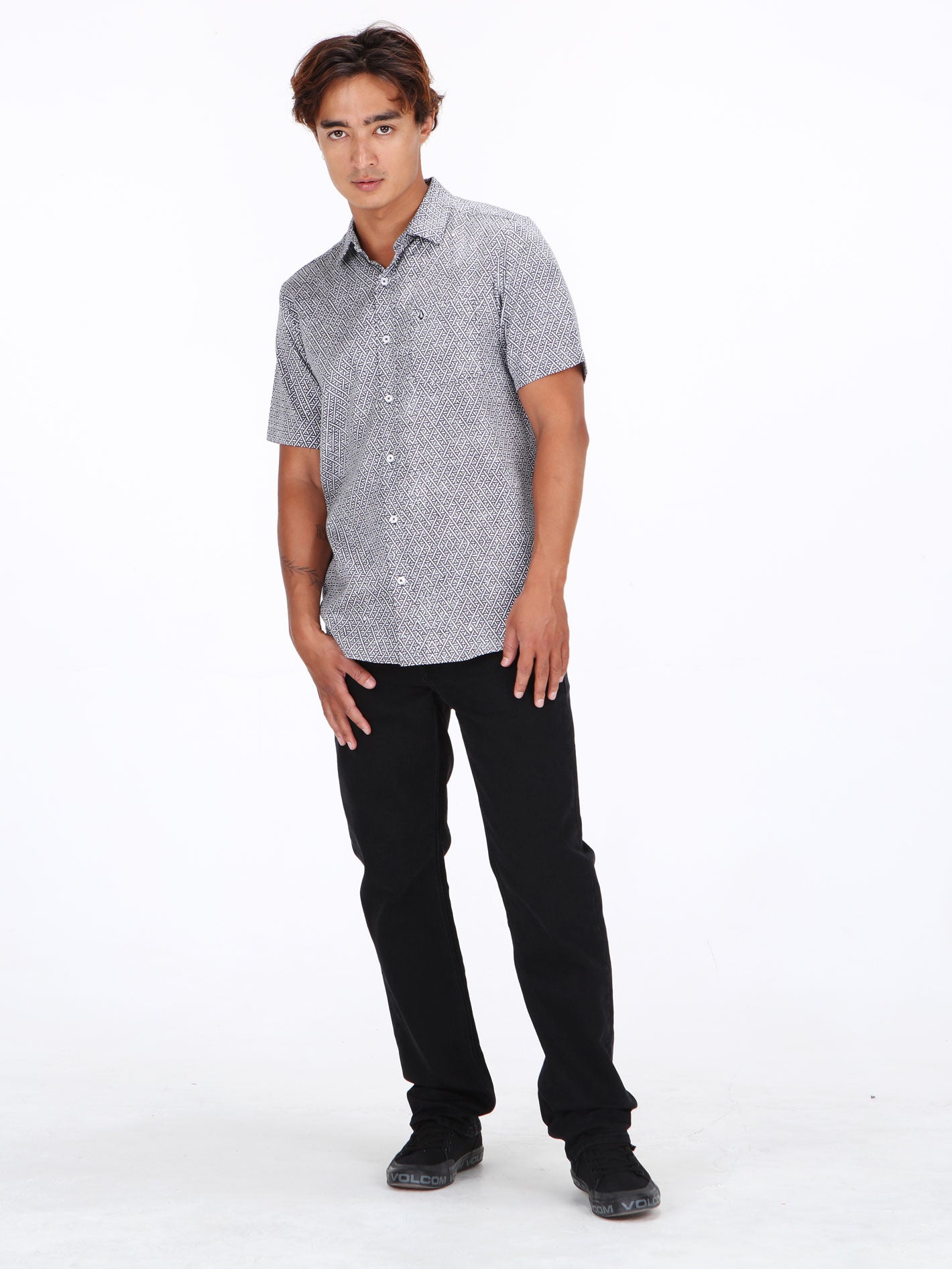 Volcom Souza Short Sleeve Shirt - Cosmic Blue