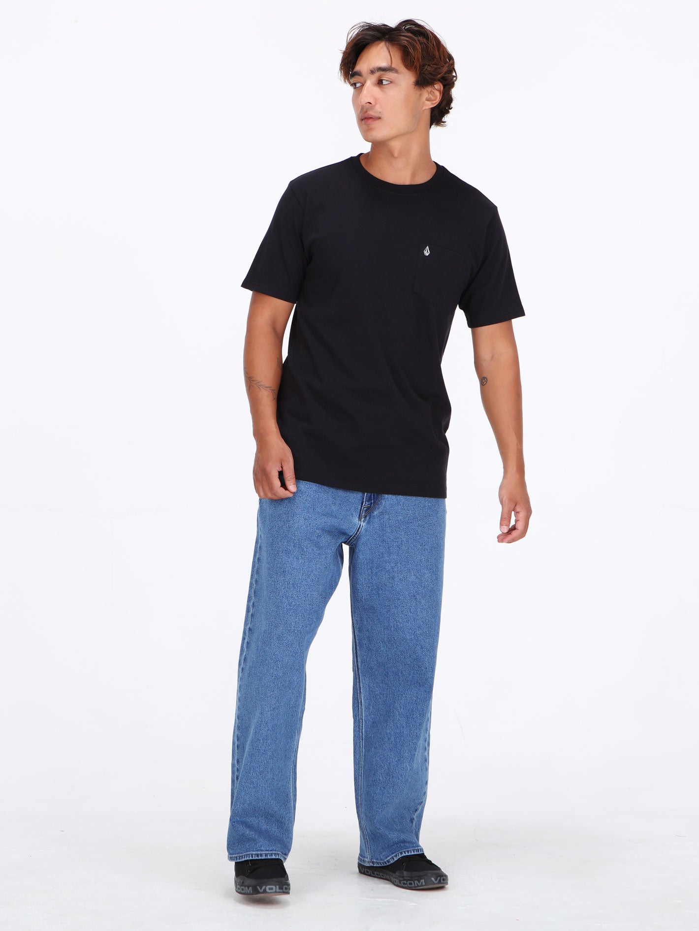 Volcom Solid Pocket Tee - Black