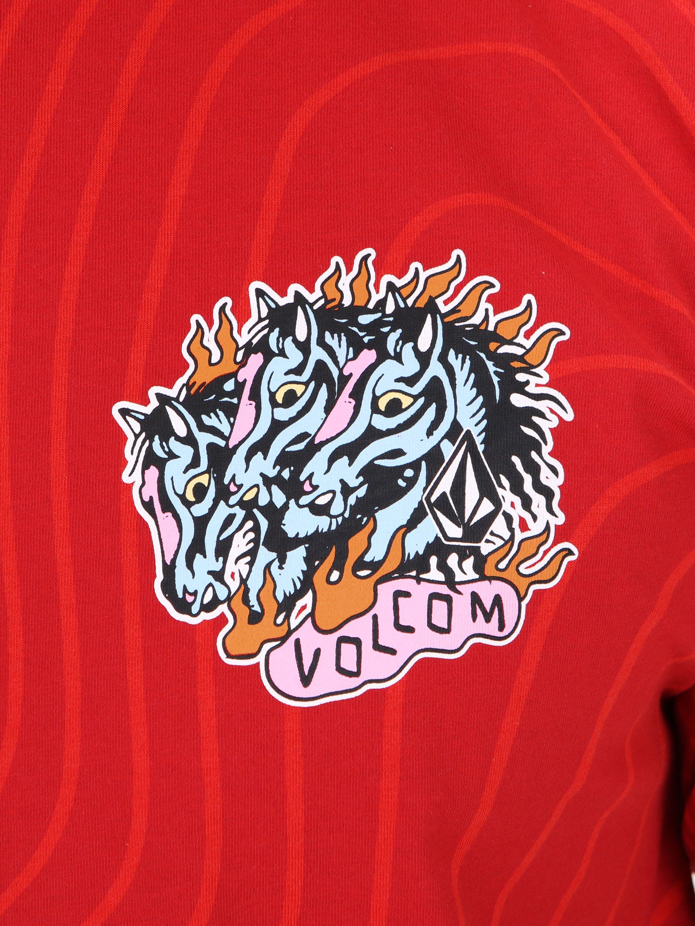 Volcom Lucky Horse Tee - Red