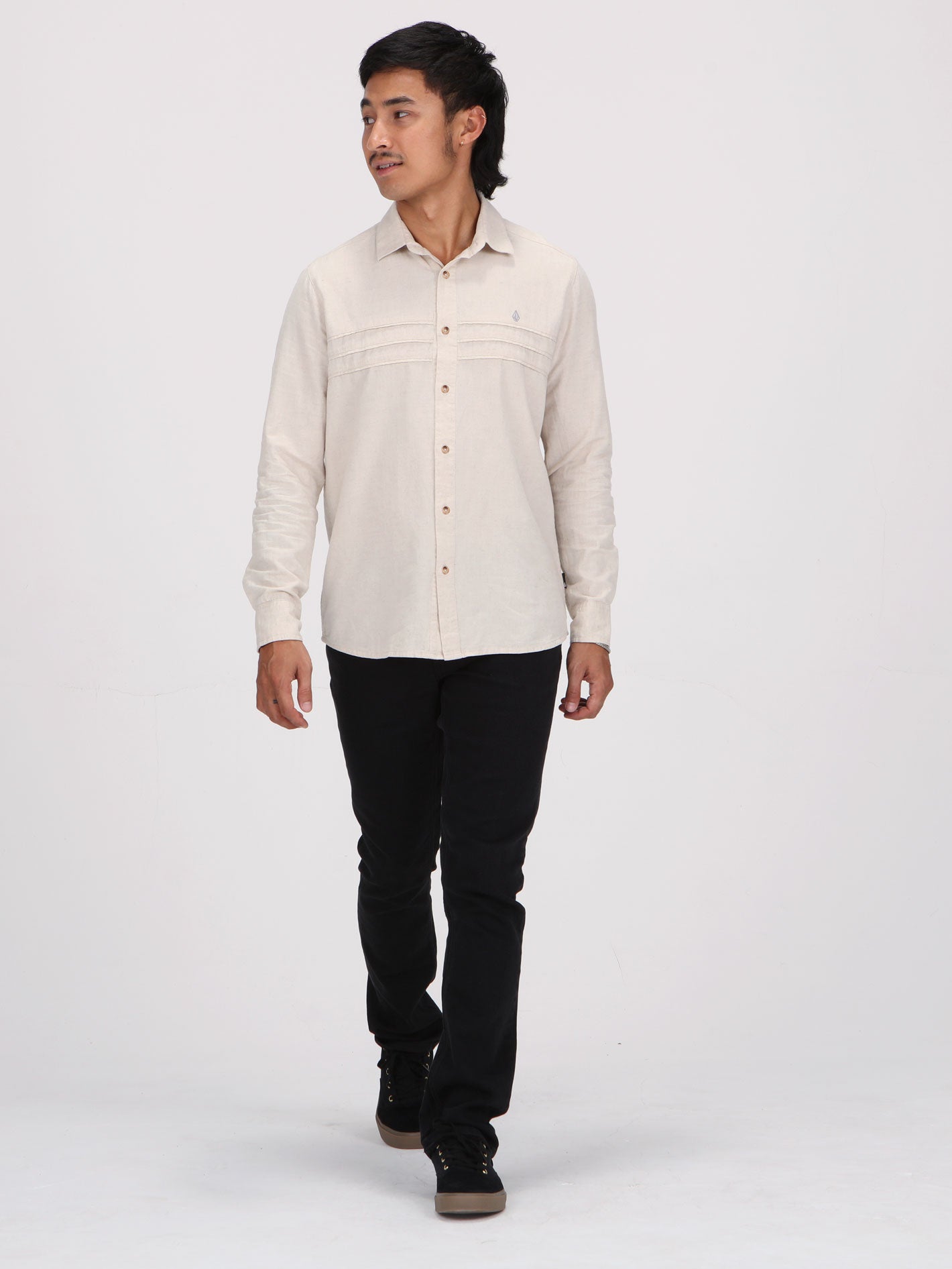 Volcom Vision Long Sleeve Shirt - French Oak