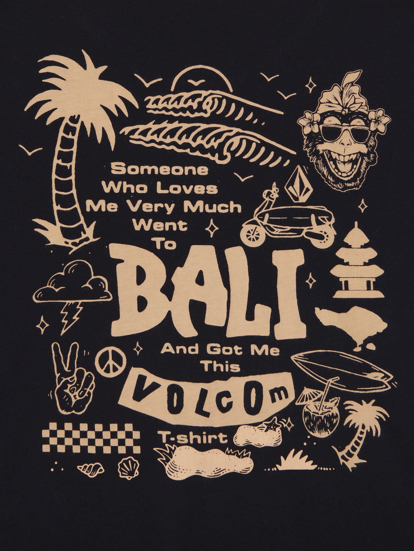 Volcom Bali Love Drop Tee - Black