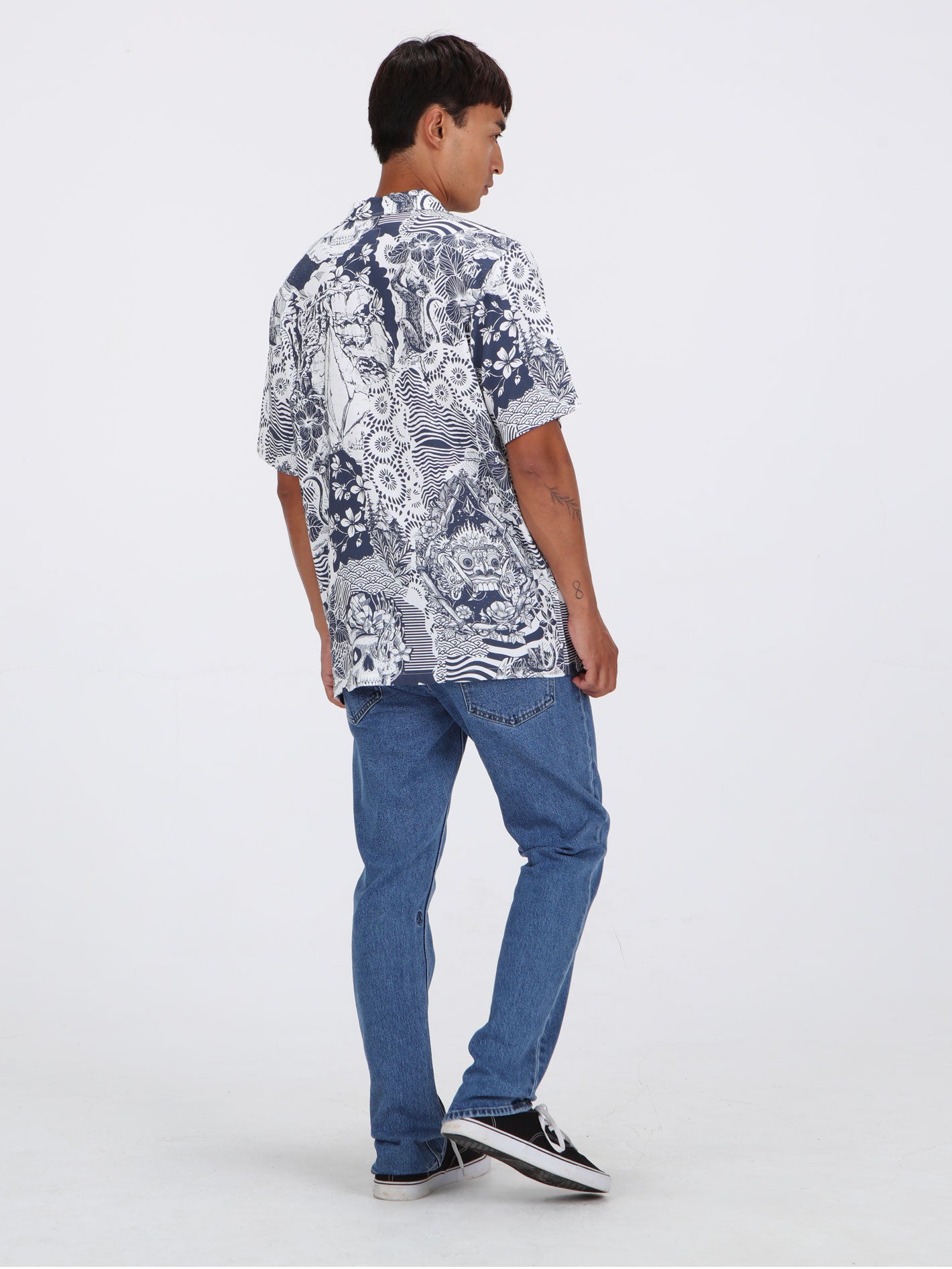 Volcom Bali Collage Shirt - Blue Mirage