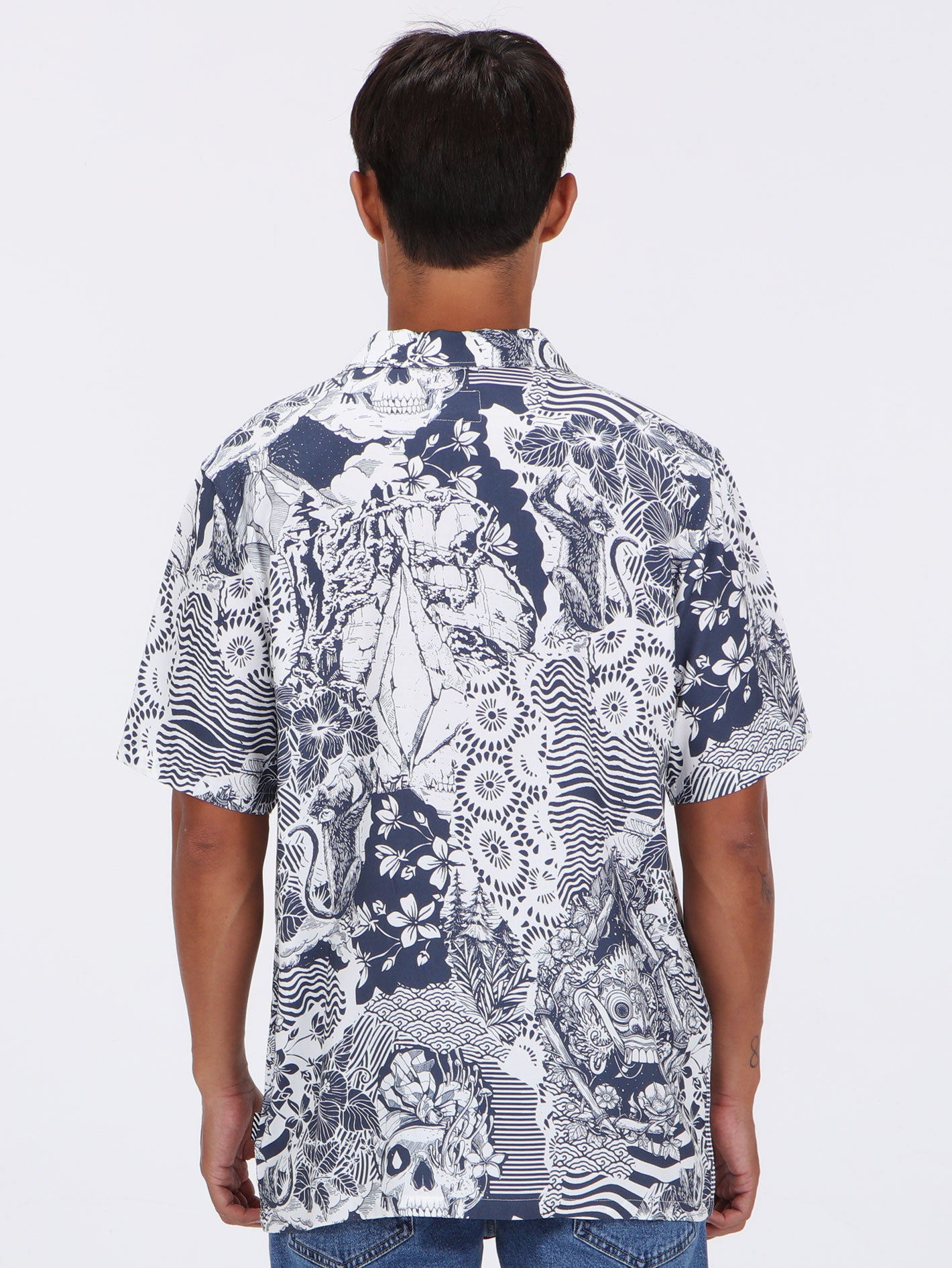 Volcom Bali Collage Shirt - Blue Mirage