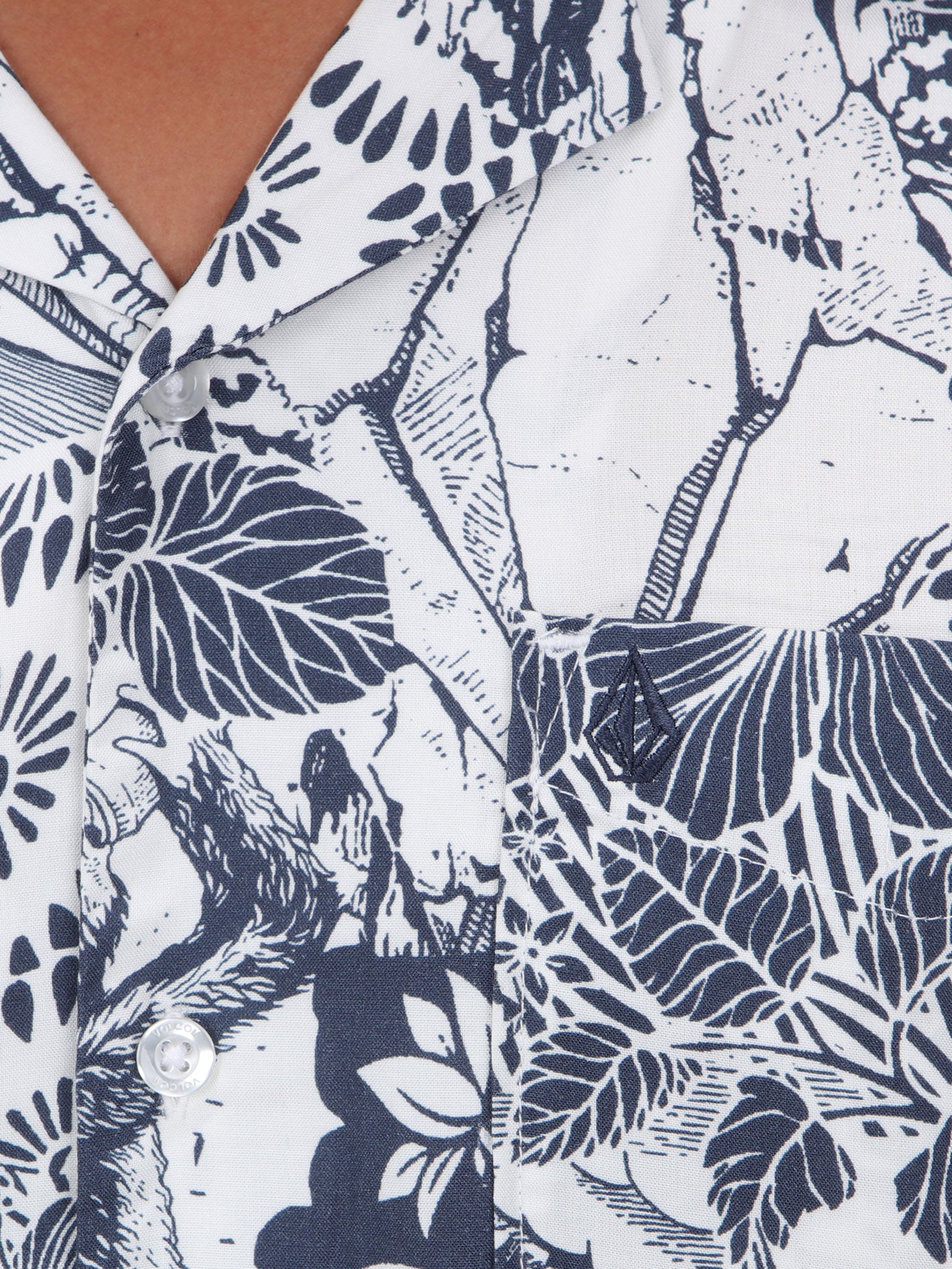 Volcom Bali Collage Shirt - Blue Mirage