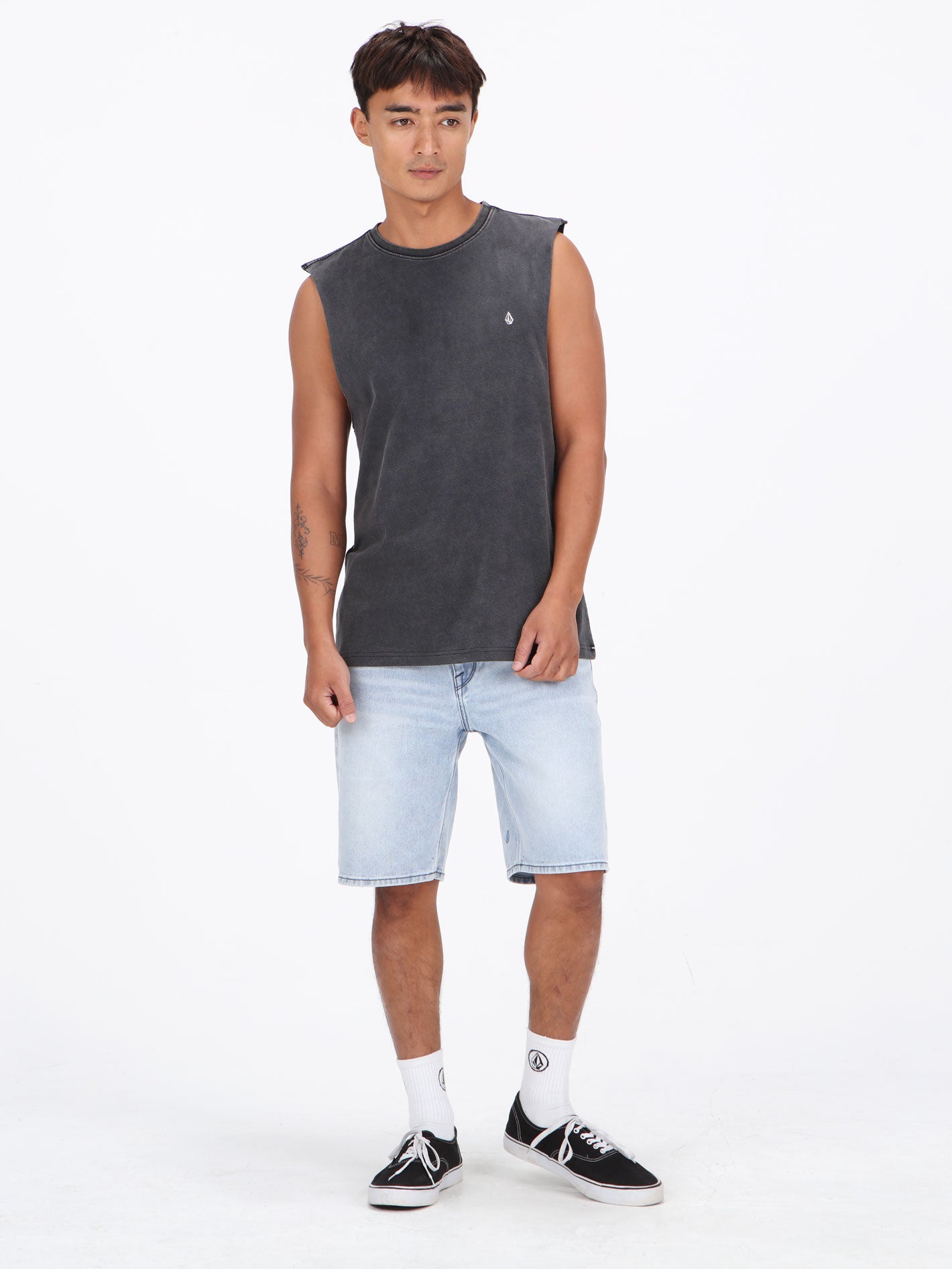 Volcom Solid Washed Tank - Black