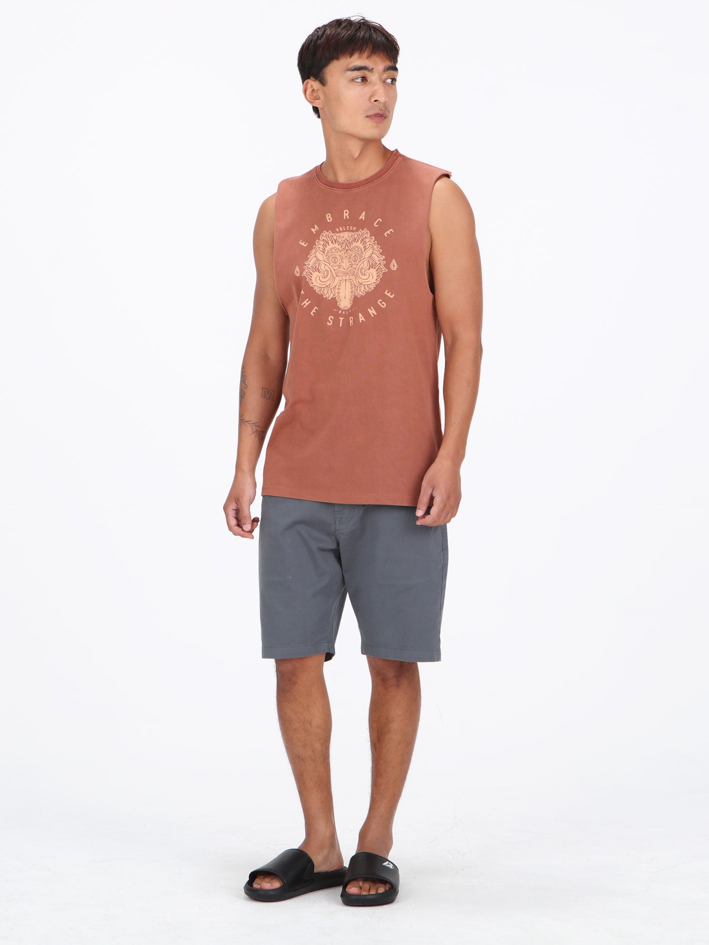Volcom Barong Embrace Washed Tank - Henna