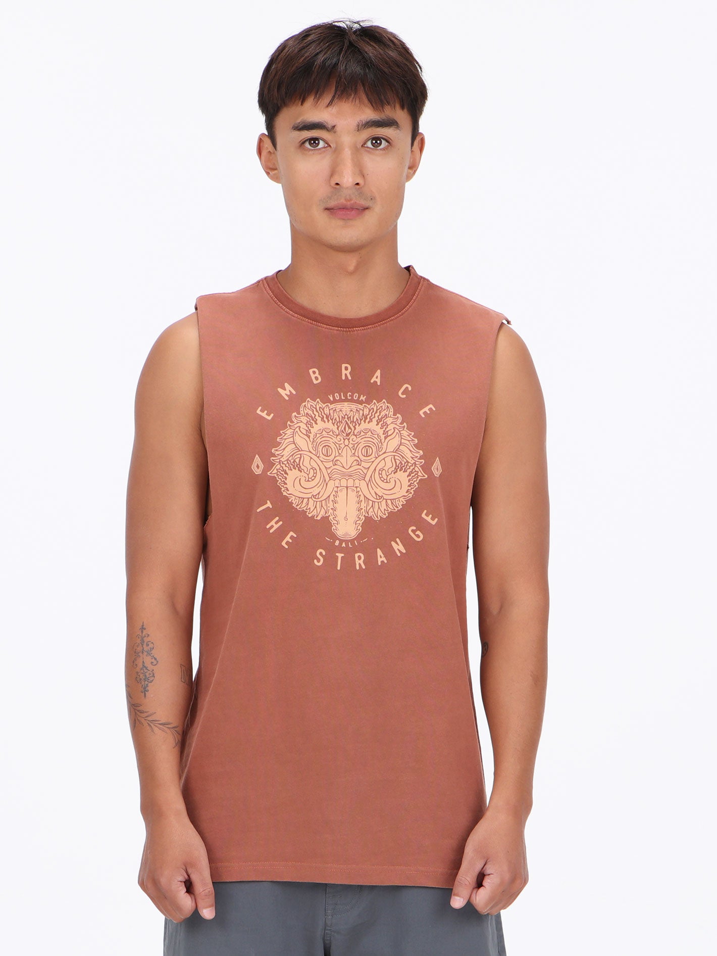 Volcom Barong Embrace Washed Tank - Henna