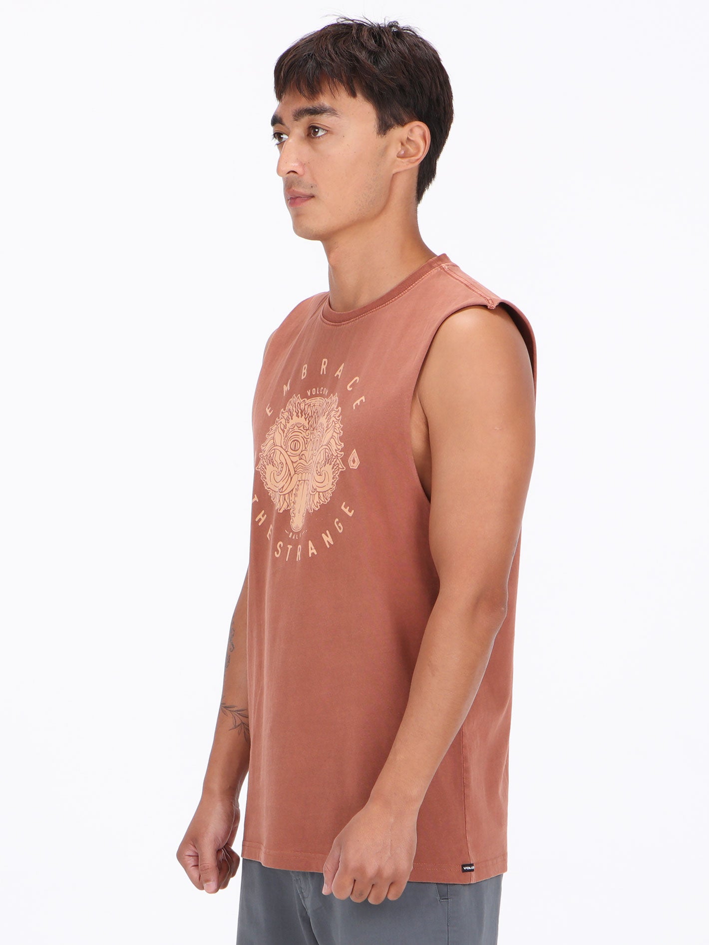 Volcom Barong Embrace Washed Tank - Henna