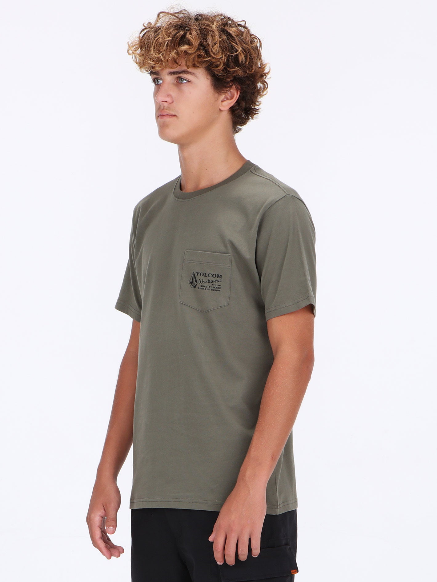 Volcom Workwear Pocket Tee - Dusty Olive