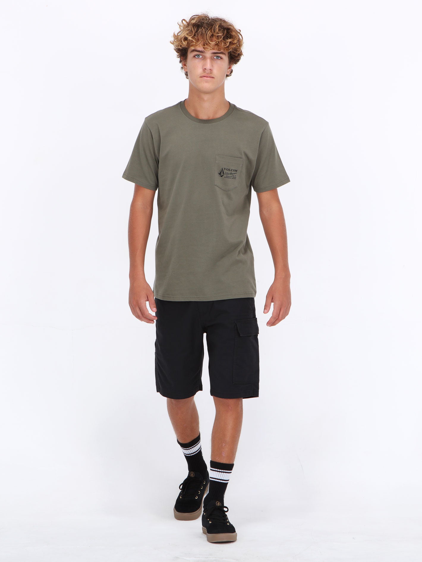 Volcom Workwear Pocket Tee - Dusty Olive