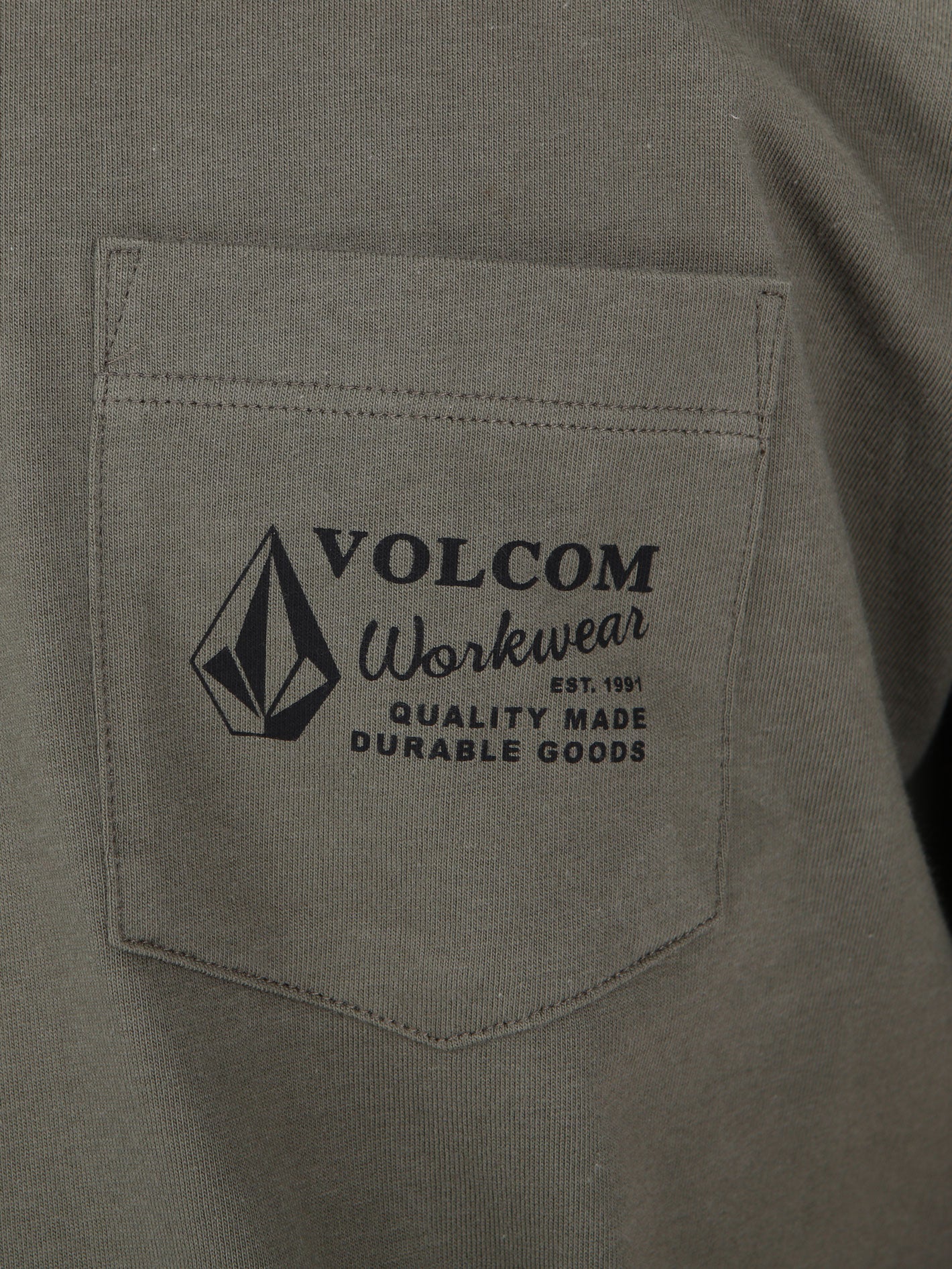 Volcom Workwear Pocket Tee - Dusty Olive