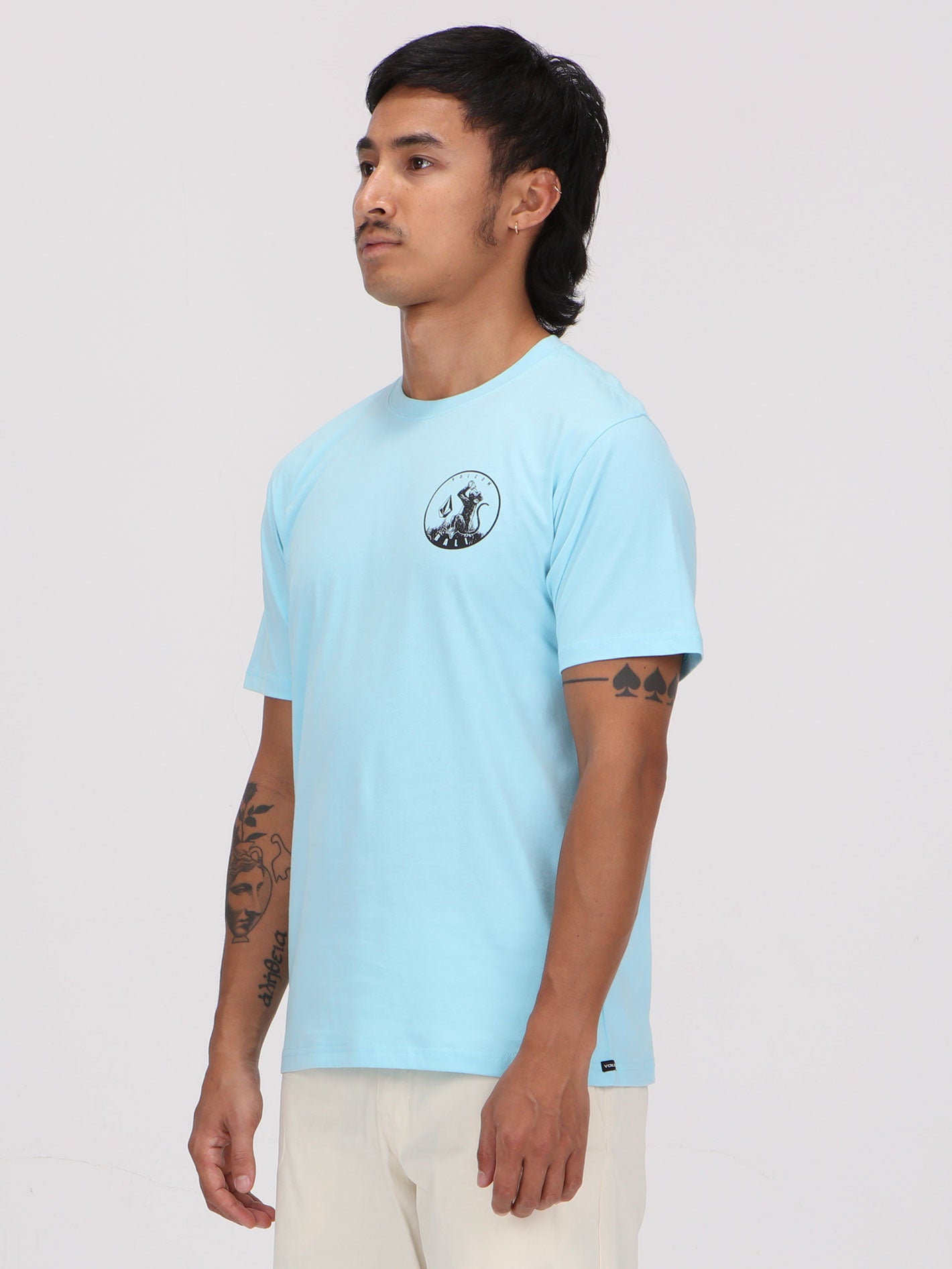 Volcom Rock Top Tee - Sky Blue
