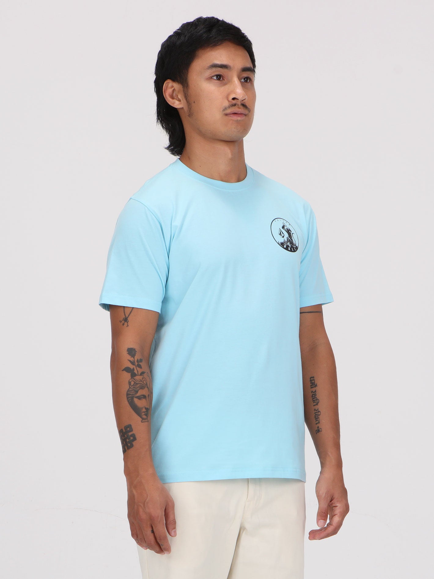 Topan Volcom Volcom Rock Top Tee - Sky Blue – Volcom Indonesia Online Store
