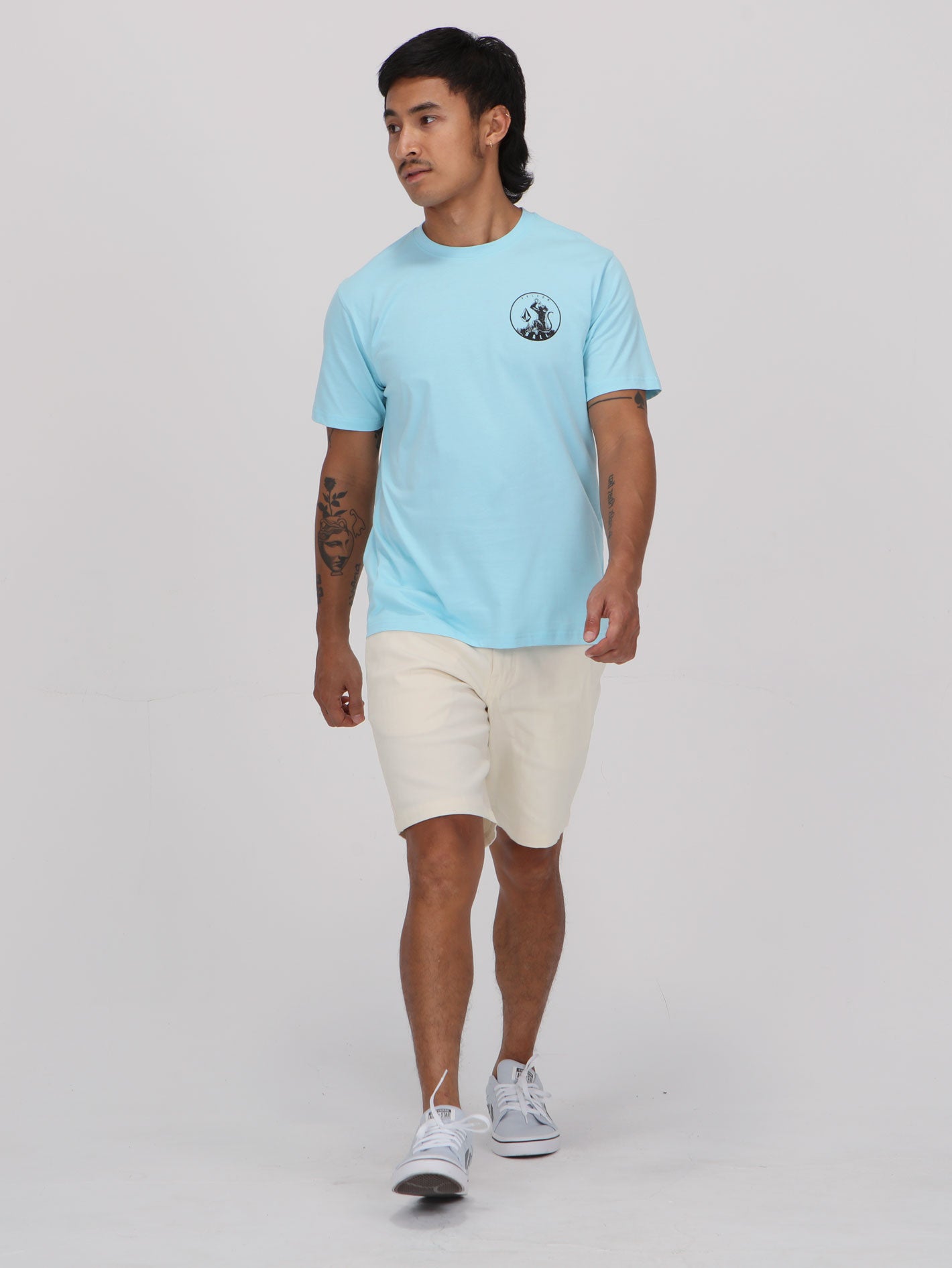 Volcom Rock Top Tee - Sky Blue